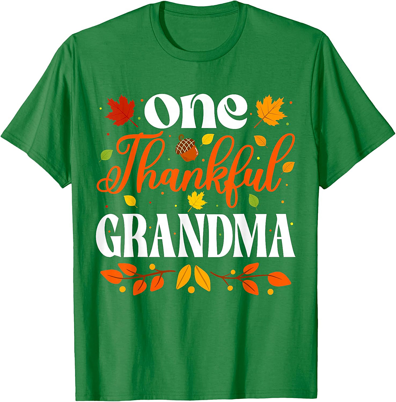  One Thankful Grandma T-shirt | Thanksgiving Fall Graphic Tee