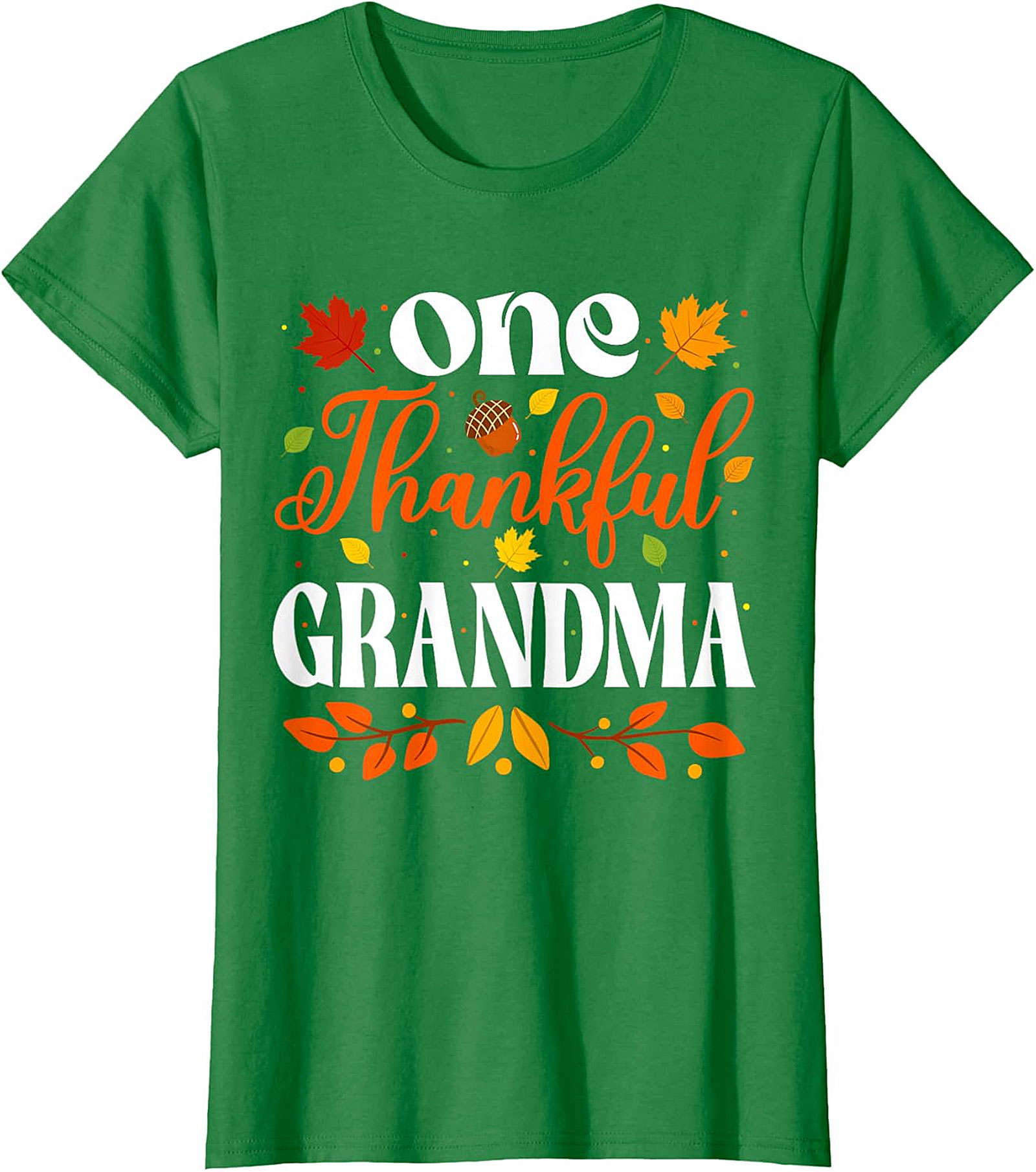  One Thankful Grandma T-shirt | Thanksgiving Fall Graphic Tee
