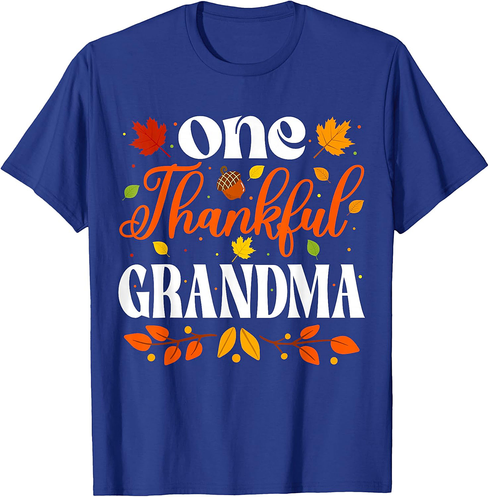  One Thankful Grandma T-shirt | Thanksgiving Fall Graphic Tee