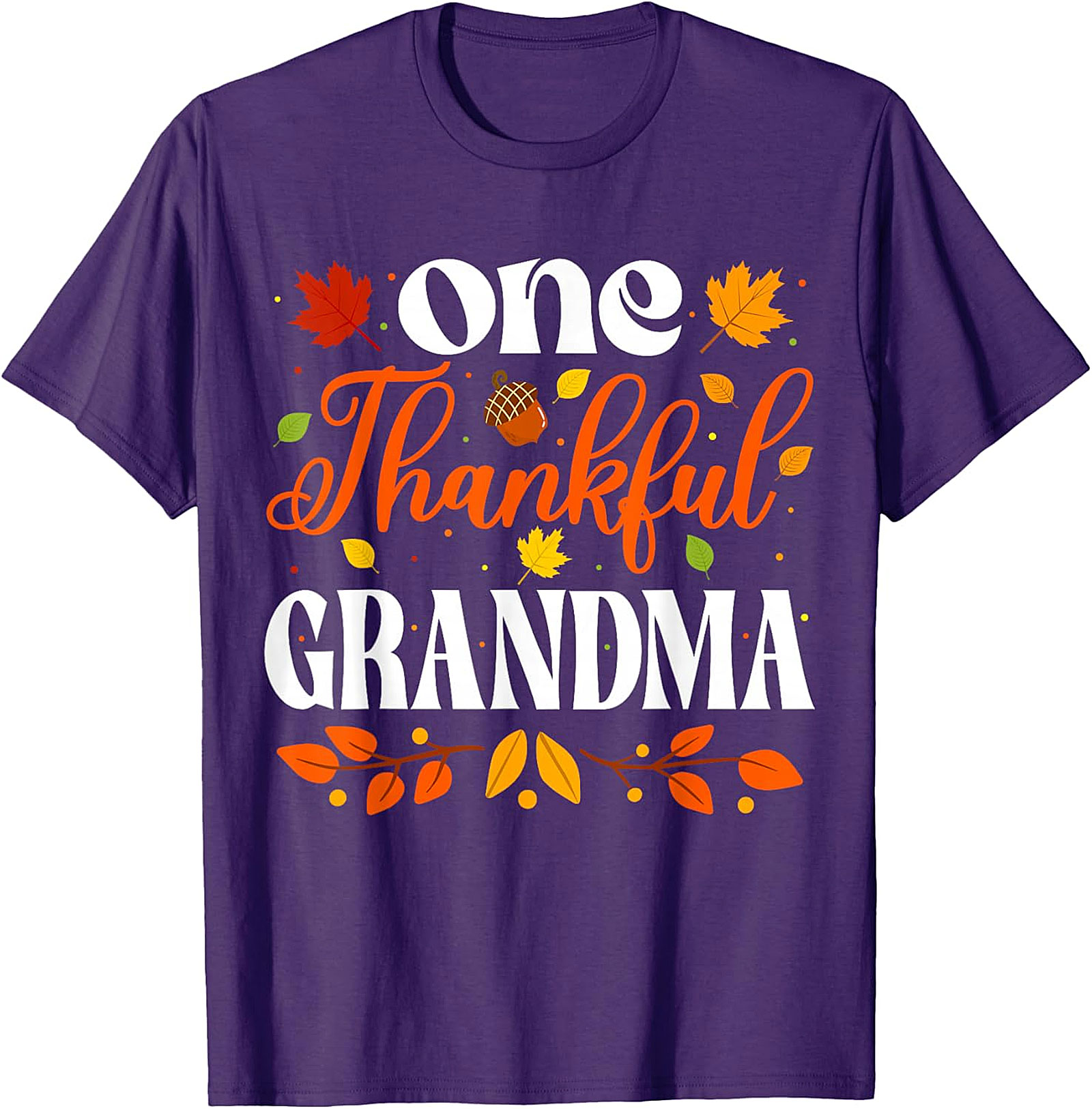  One Thankful Grandma T-shirt | Thanksgiving Fall Graphic Tee