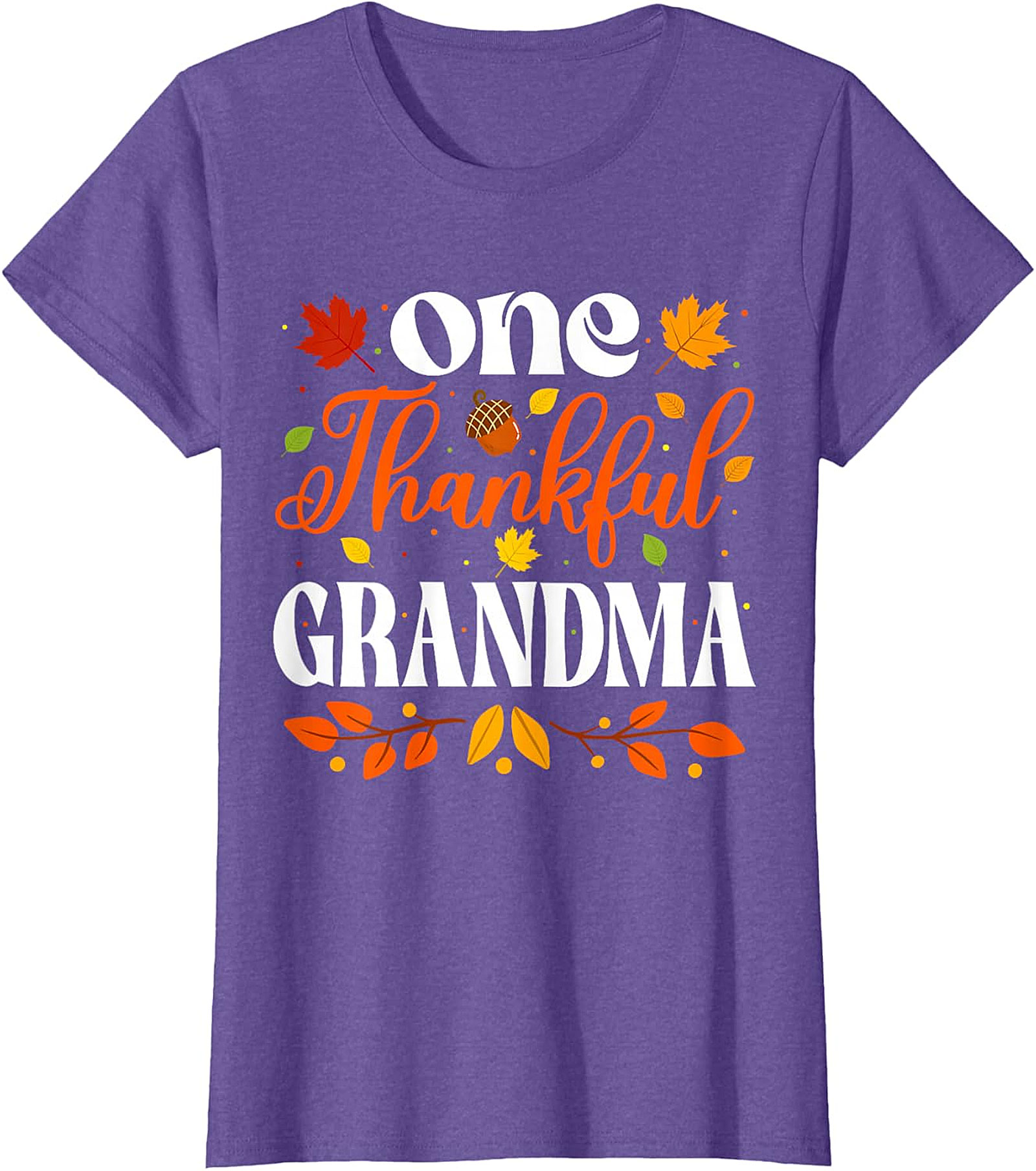  One Thankful Grandma T-shirt | Thanksgiving Fall Graphic Tee