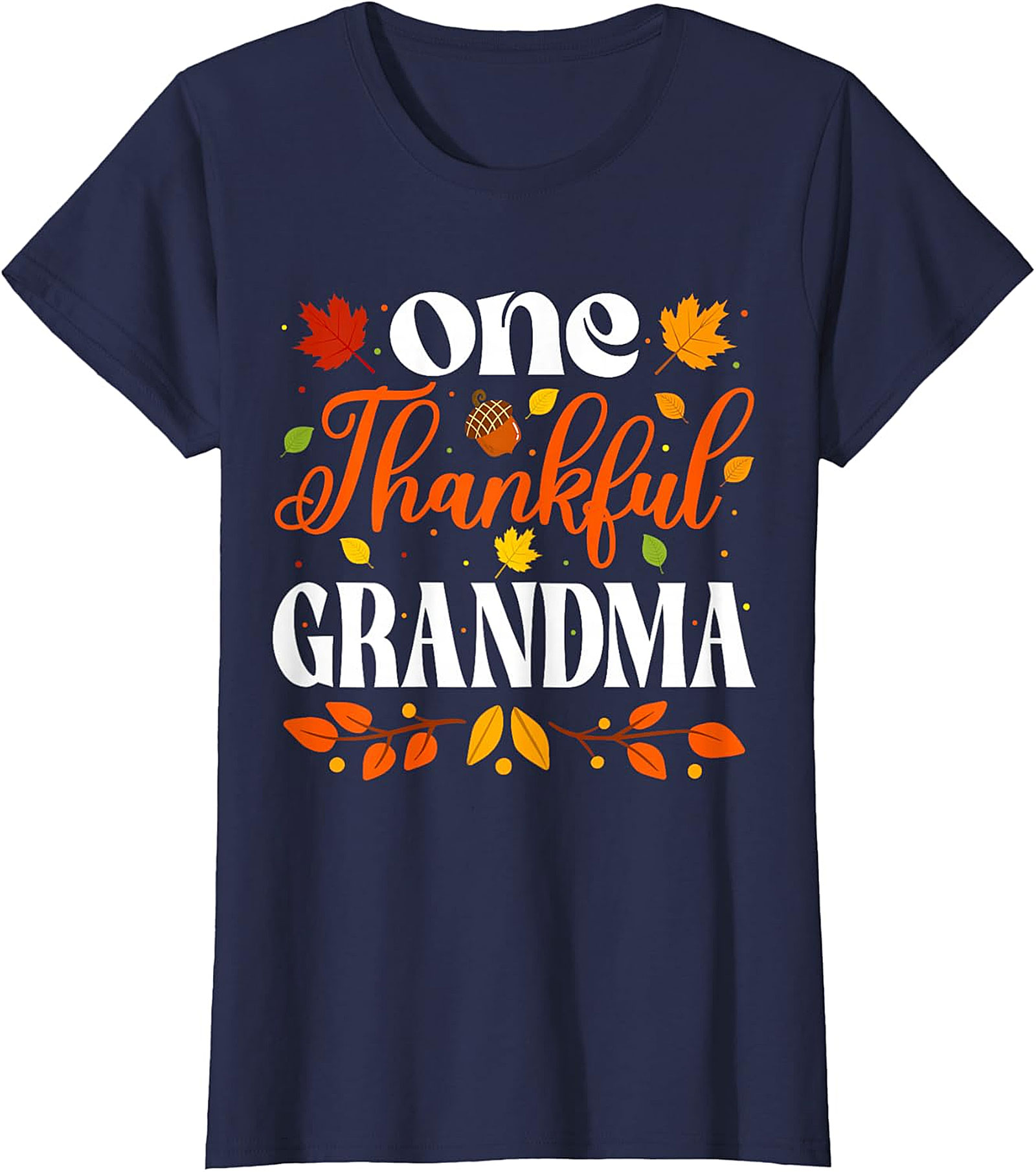  One Thankful Grandma T-shirt | Thanksgiving Fall Graphic Tee
