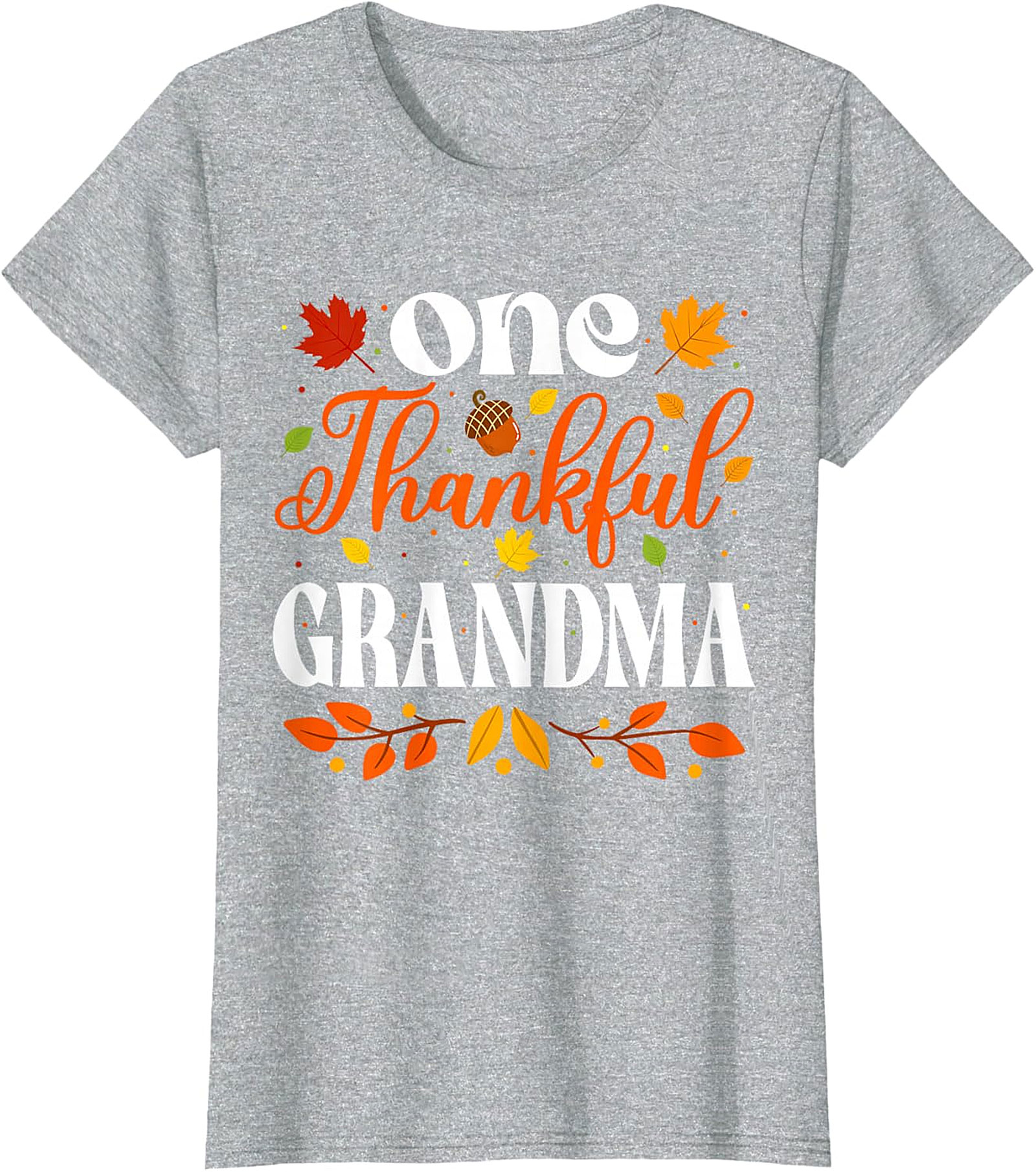  One Thankful Grandma T-shirt | Thanksgiving Fall Graphic Tee