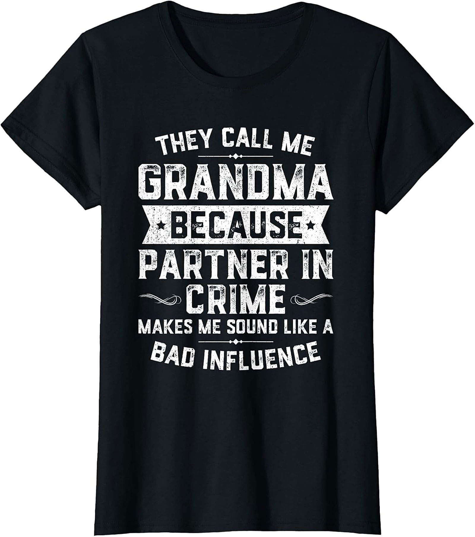 Grandma Partner in Crime Funny T-Shirt | Humorous Graphic Tee