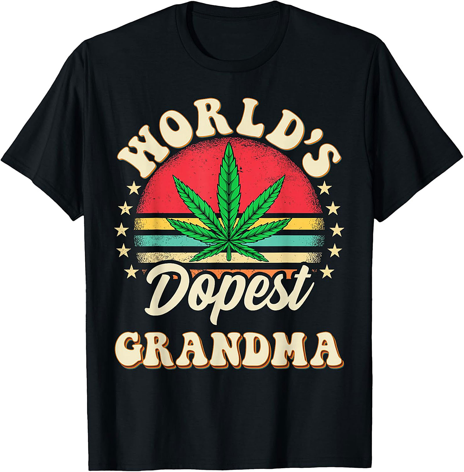 World’s Dopest Grandma Retro T-Shirt | Funny Gift Tee
