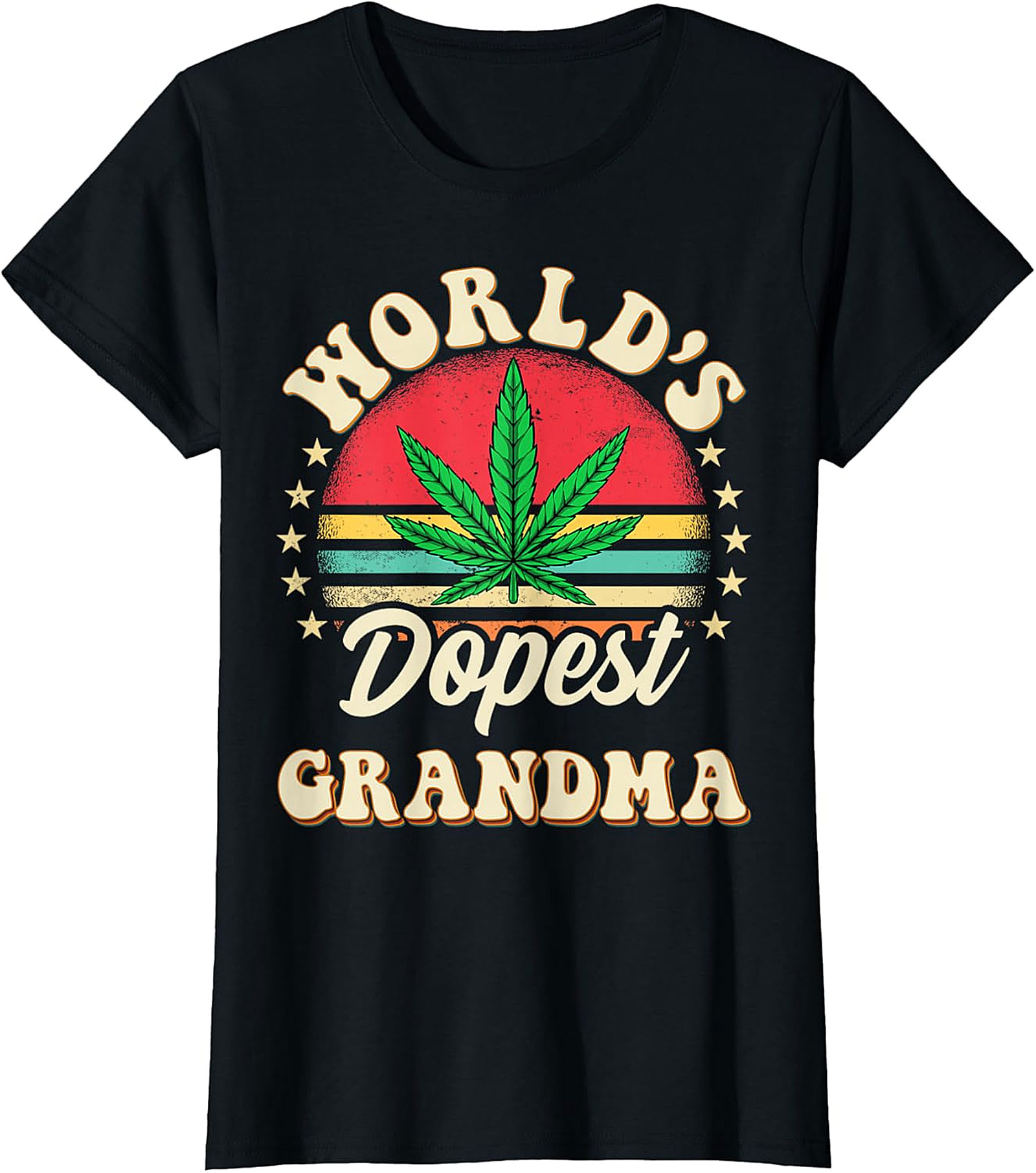 World’s Dopest Grandma Retro T-Shirt | Funny Gift Tee