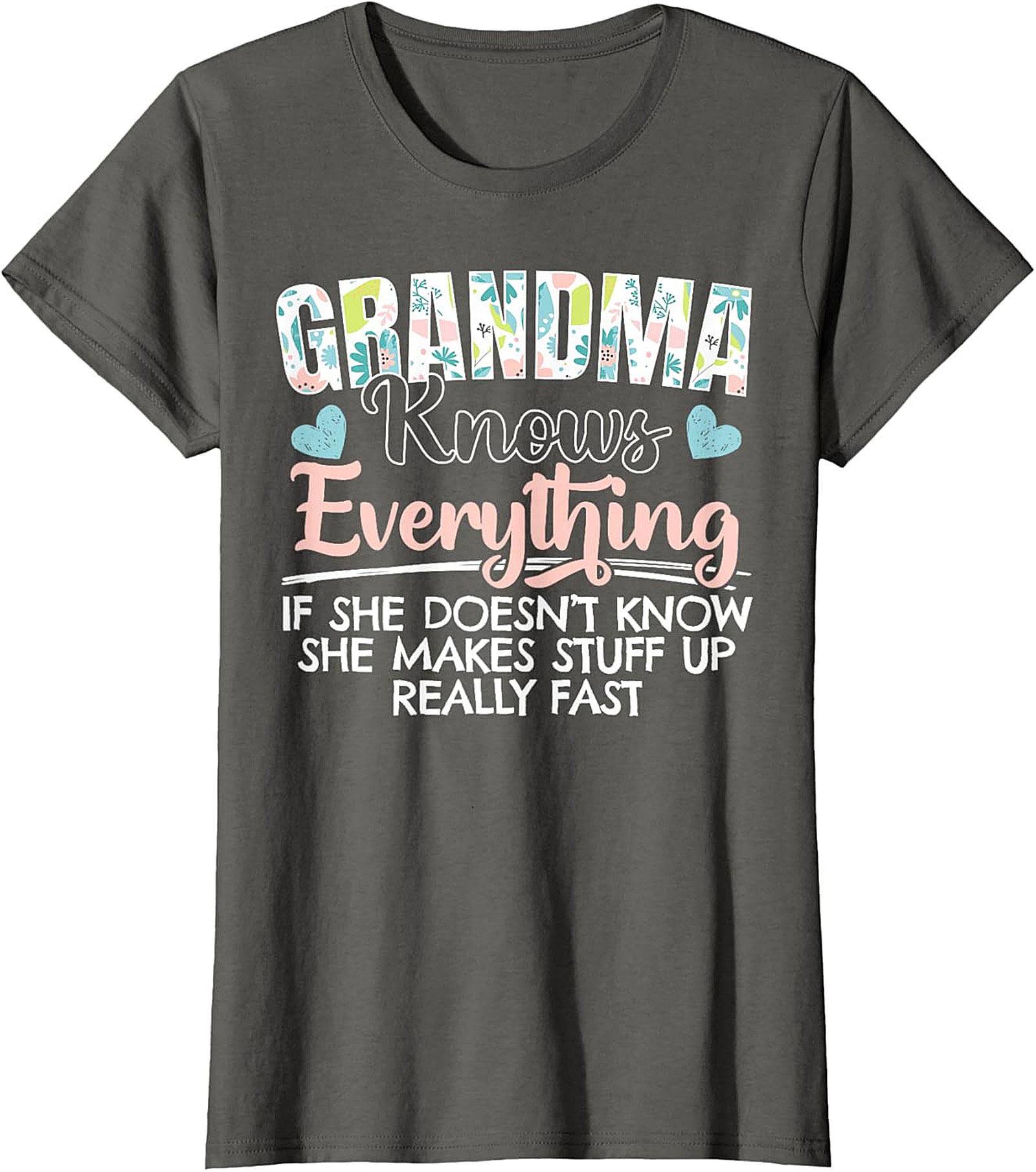Grandma Knows Everything Funny Graphic Tee | Soft Cotton Gift