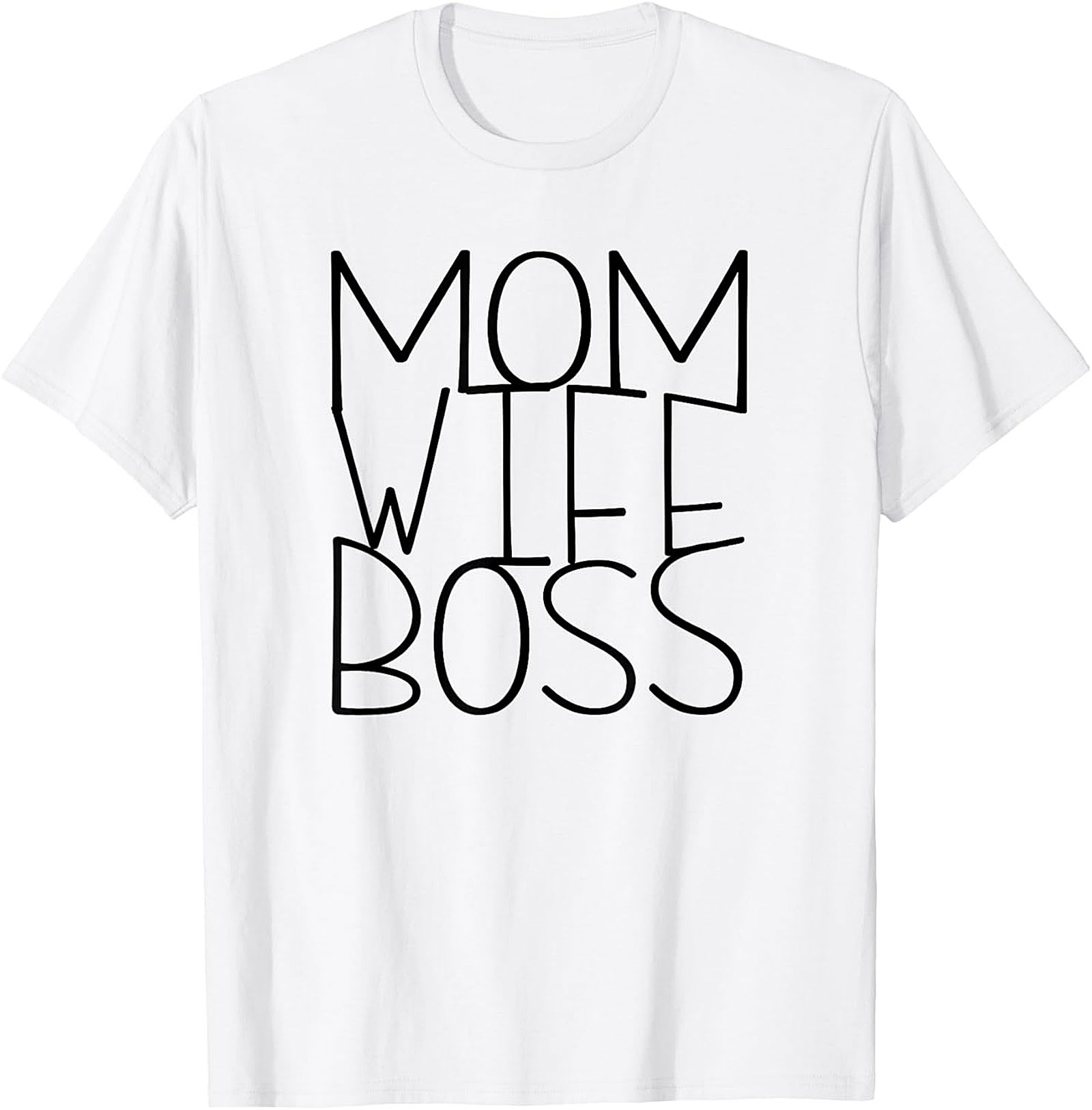 Mom Wife Boss T-shirt | Empowering Graphic Tee for Women