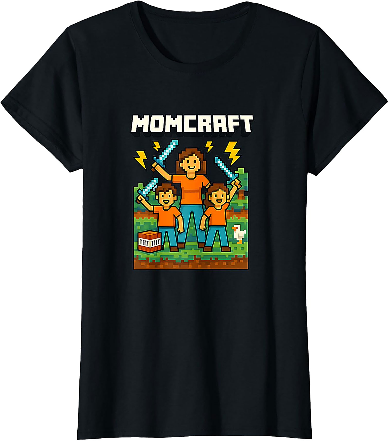 Momcraft T-Shirt Funny Gamer Mom Graphic Tee