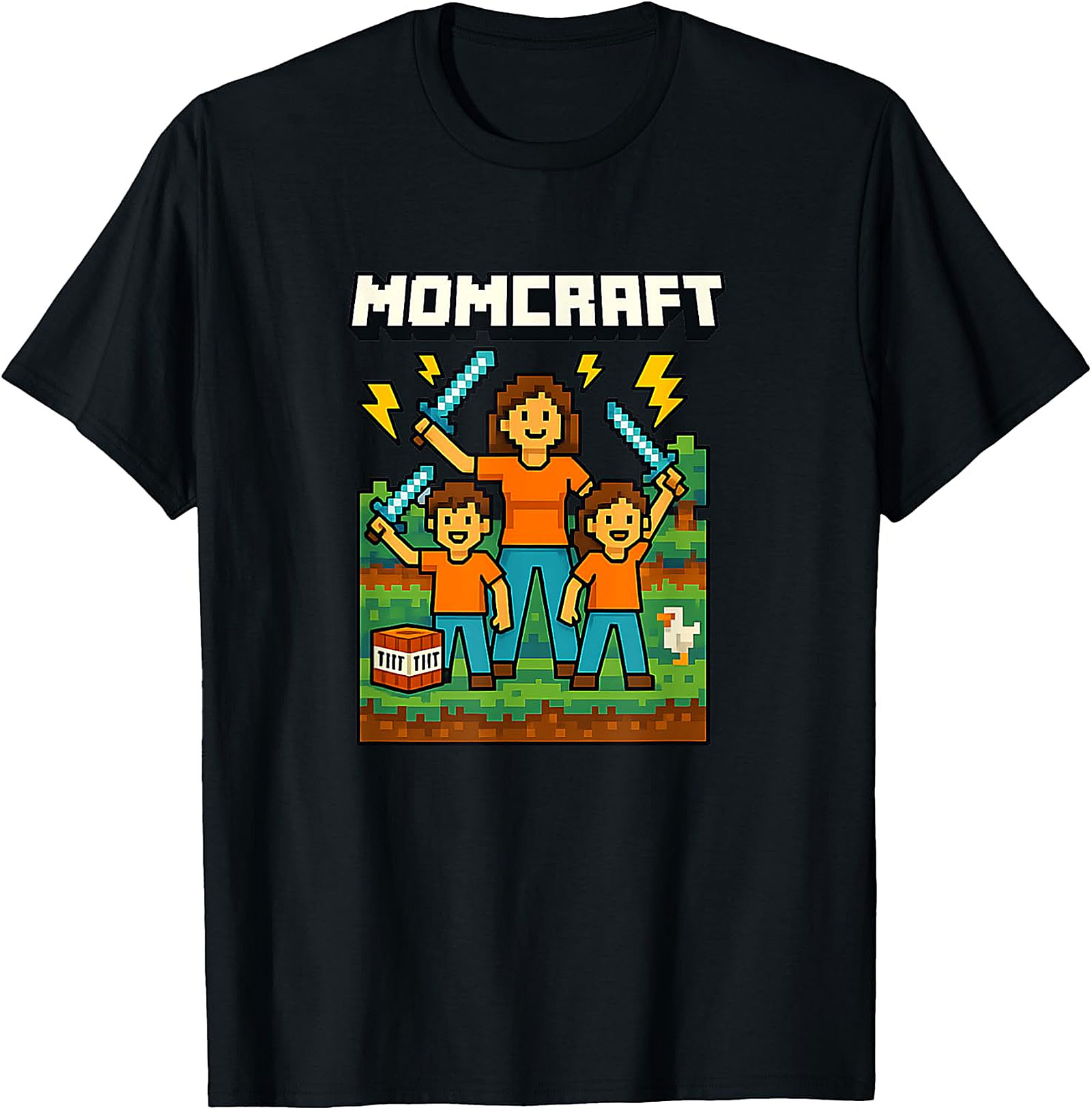 Momcraft T-Shirt Funny Gamer Mom Graphic Tee