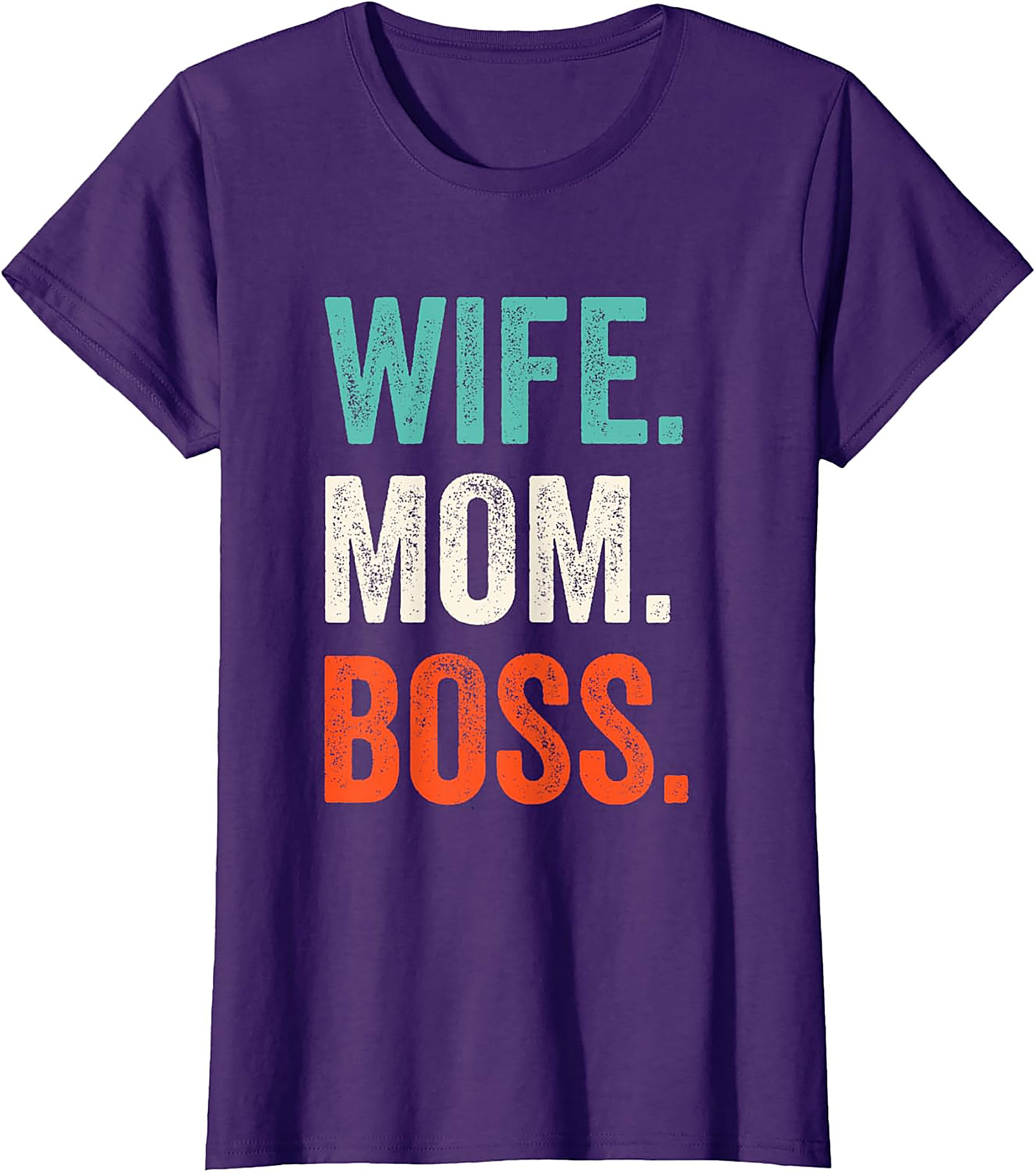 Wife Mom Boss T-shirt | Vintage Retro Graphic Tee