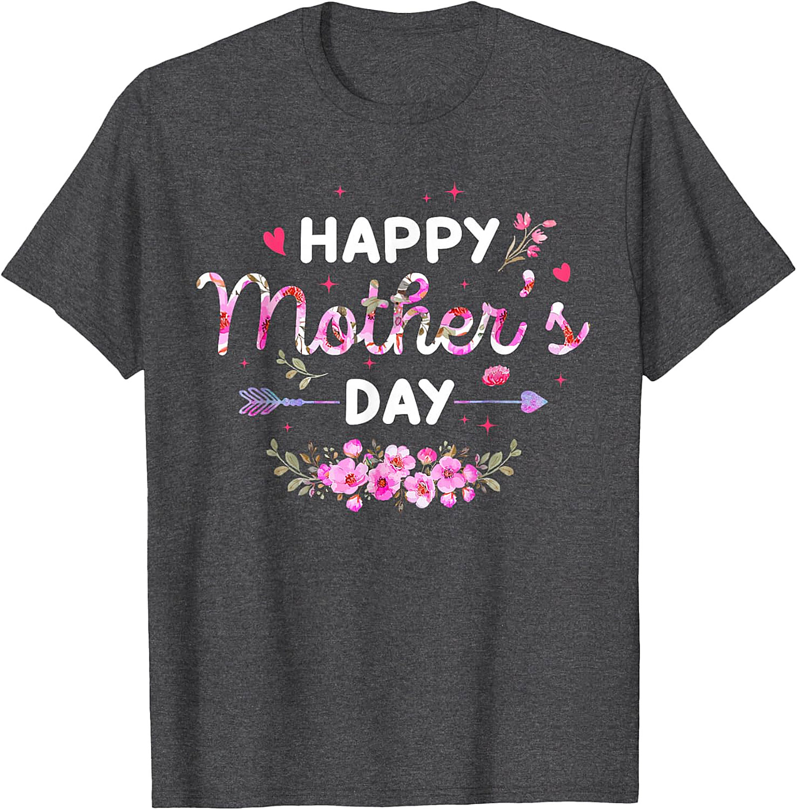  Happy Mother's Day Floral T-Shirt Soft Cotton Gift Tee
