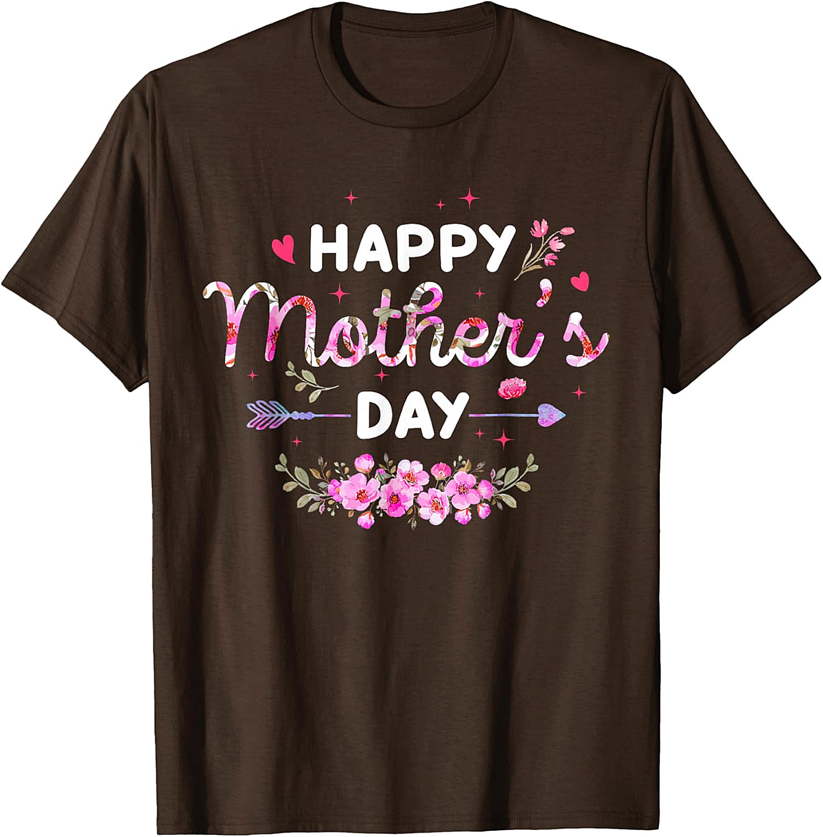  Happy Mother's Day Floral T-Shirt Soft Cotton Gift Tee