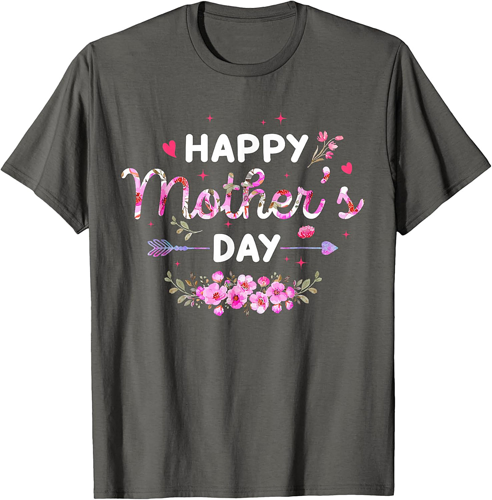  Happy Mother's Day Floral T-Shirt Soft Cotton Gift Tee