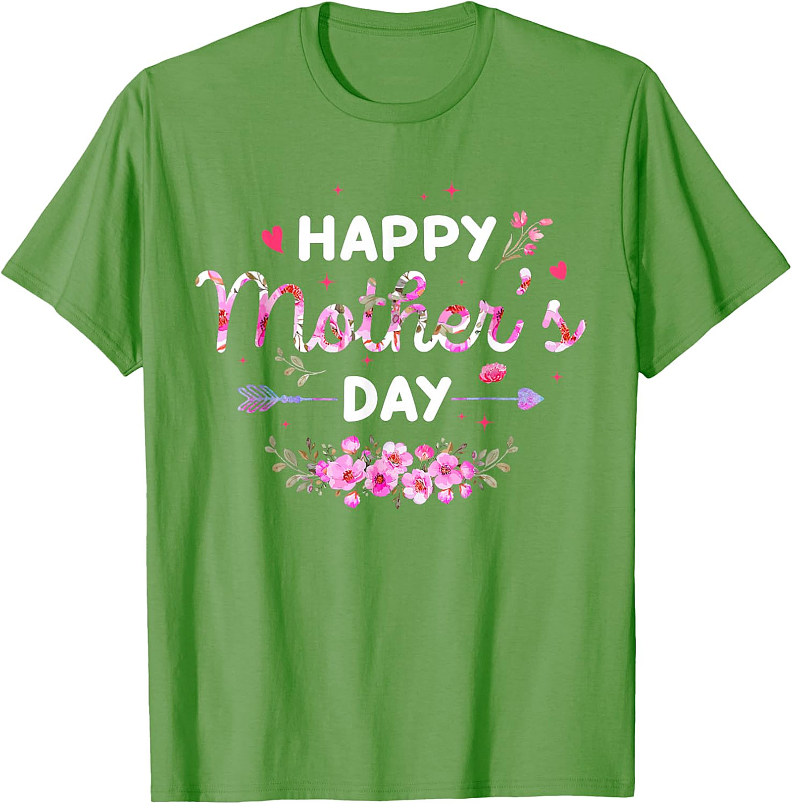  Happy Mother's Day Floral T-Shirt Soft Cotton Gift Tee