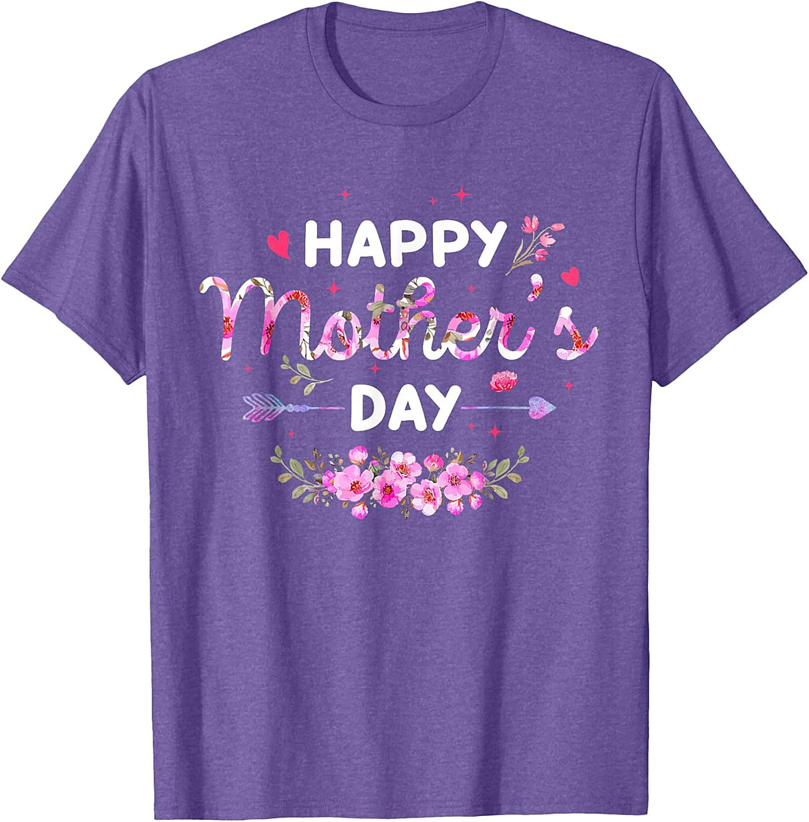  Happy Mother's Day Floral T-Shirt Soft Cotton Gift Tee