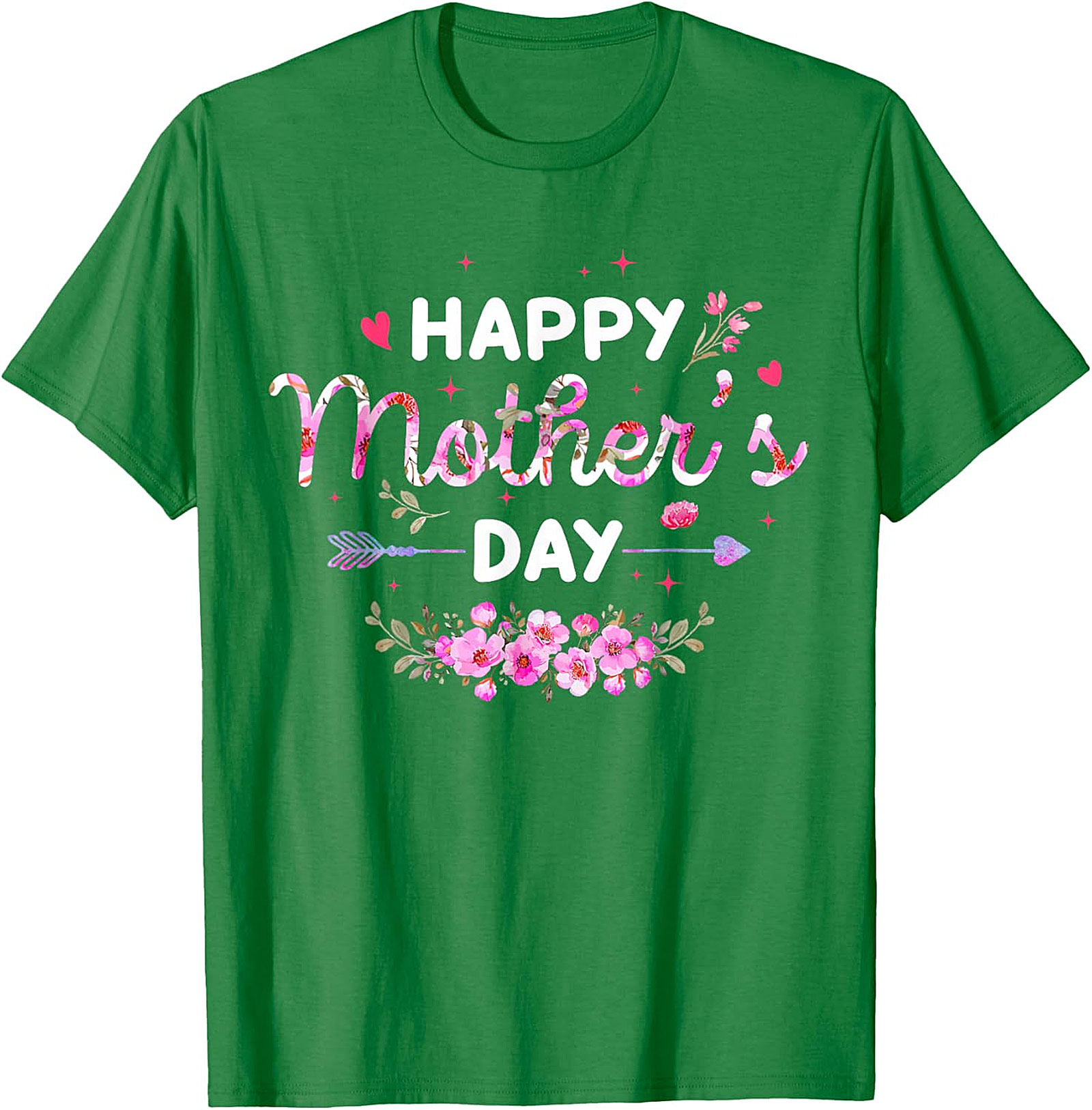  Happy Mother's Day Floral T-Shirt Soft Cotton Gift Tee