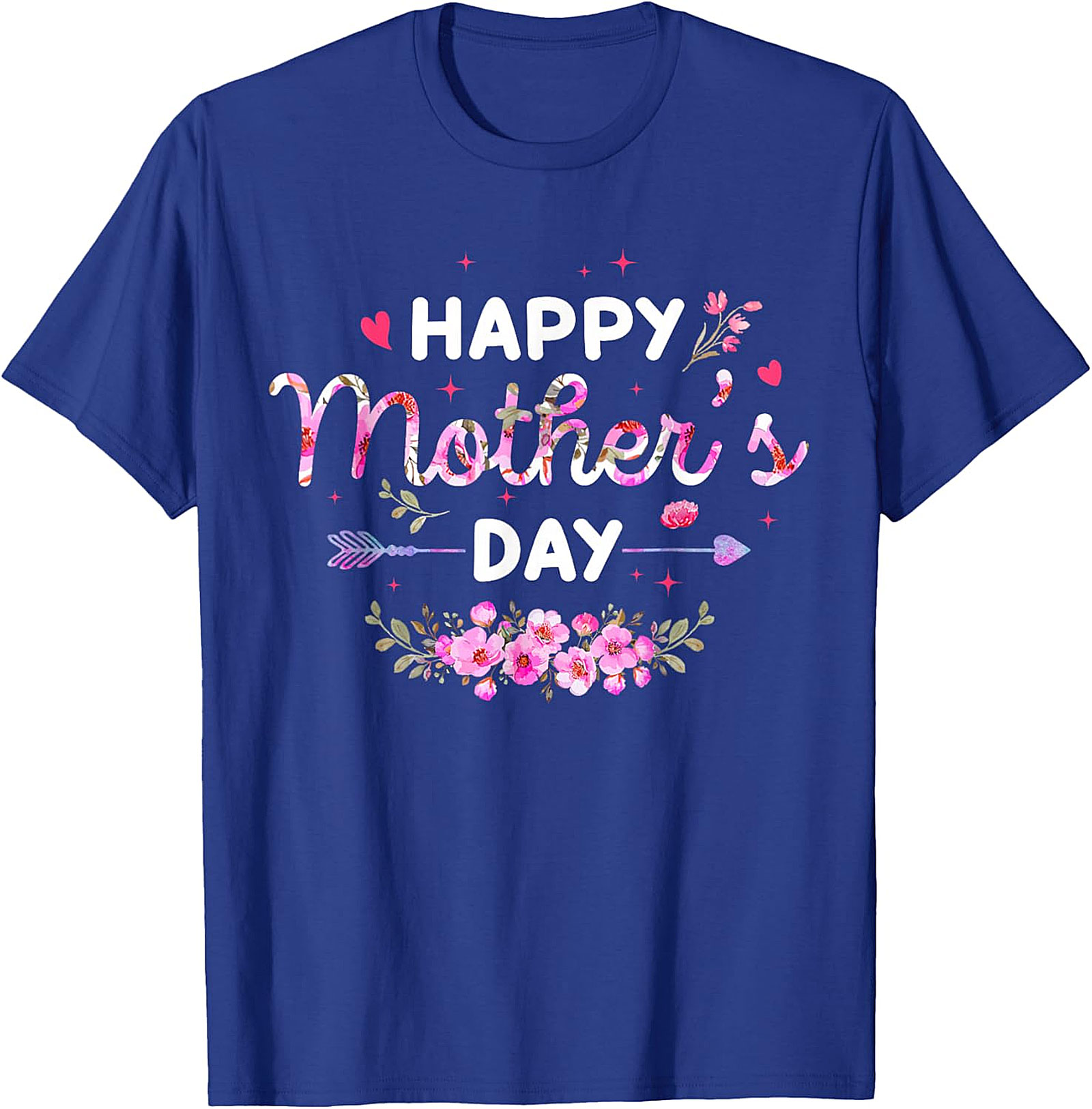  Happy Mother's Day Floral T-Shirt Soft Cotton Gift Tee