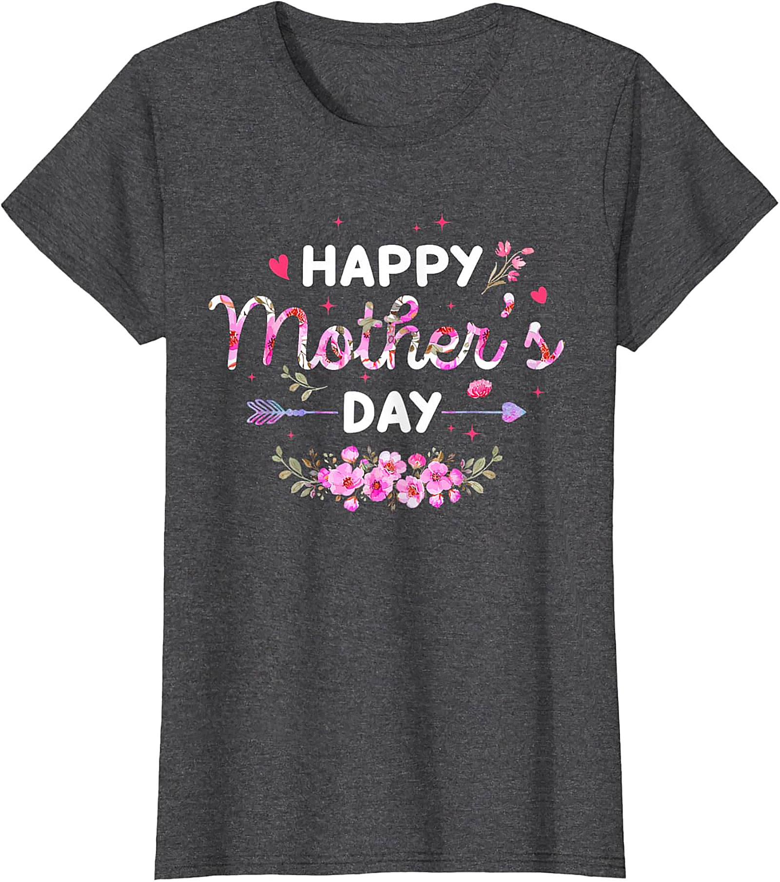  Happy Mother's Day Floral T-Shirt Soft Cotton Gift Tee
