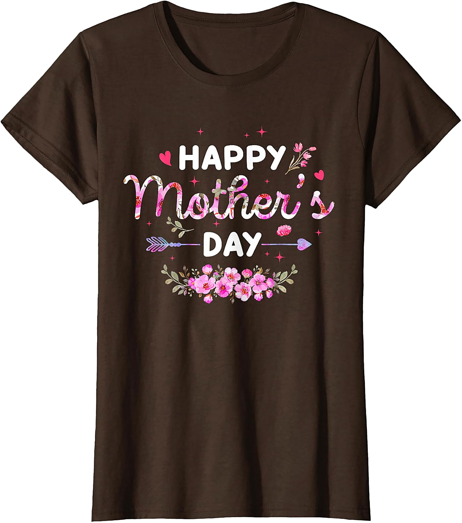  Happy Mother's Day Floral T-Shirt Soft Cotton Gift Tee