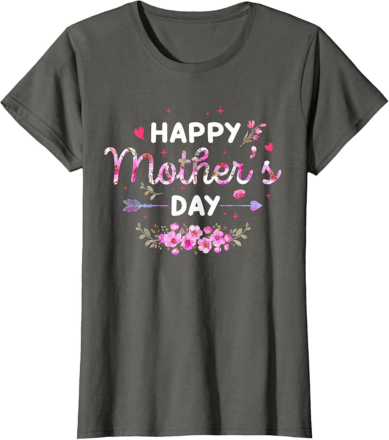 Happy Mother's Day Floral T-Shirt Soft Cotton Gift Tee