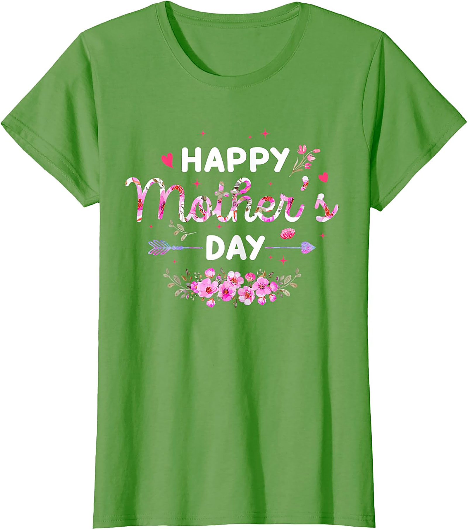  Happy Mother's Day Floral T-Shirt Soft Cotton Gift Tee