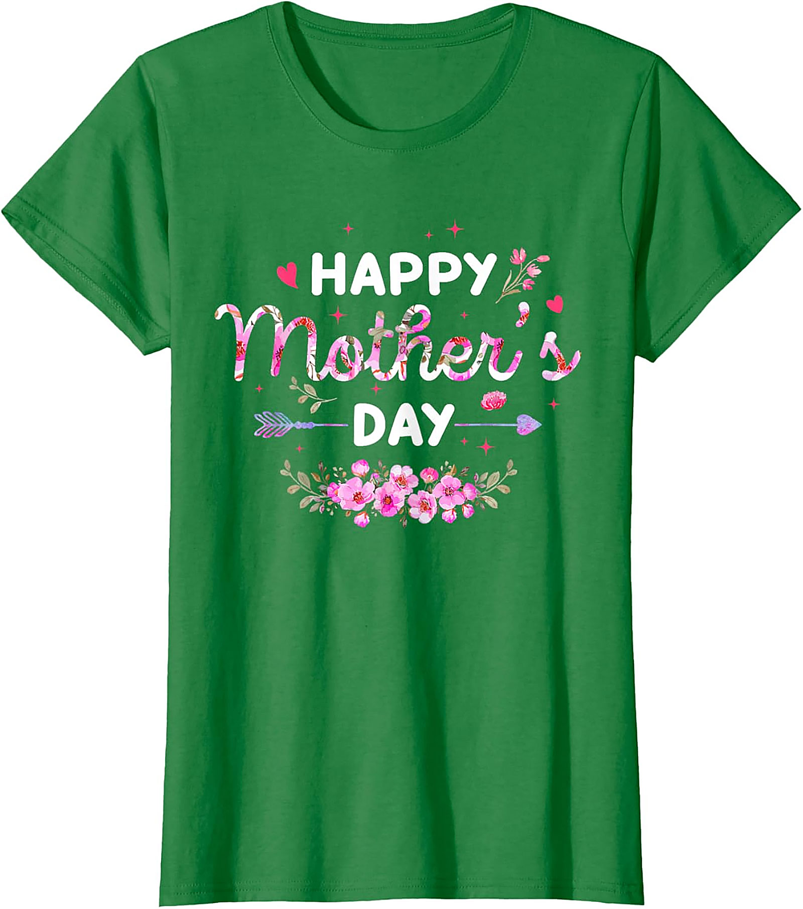  Happy Mother's Day Floral T-Shirt Soft Cotton Gift Tee