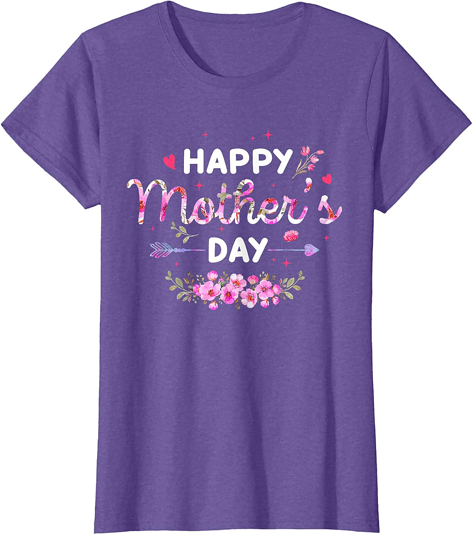  Happy Mother's Day Floral T-Shirt Soft Cotton Gift Tee