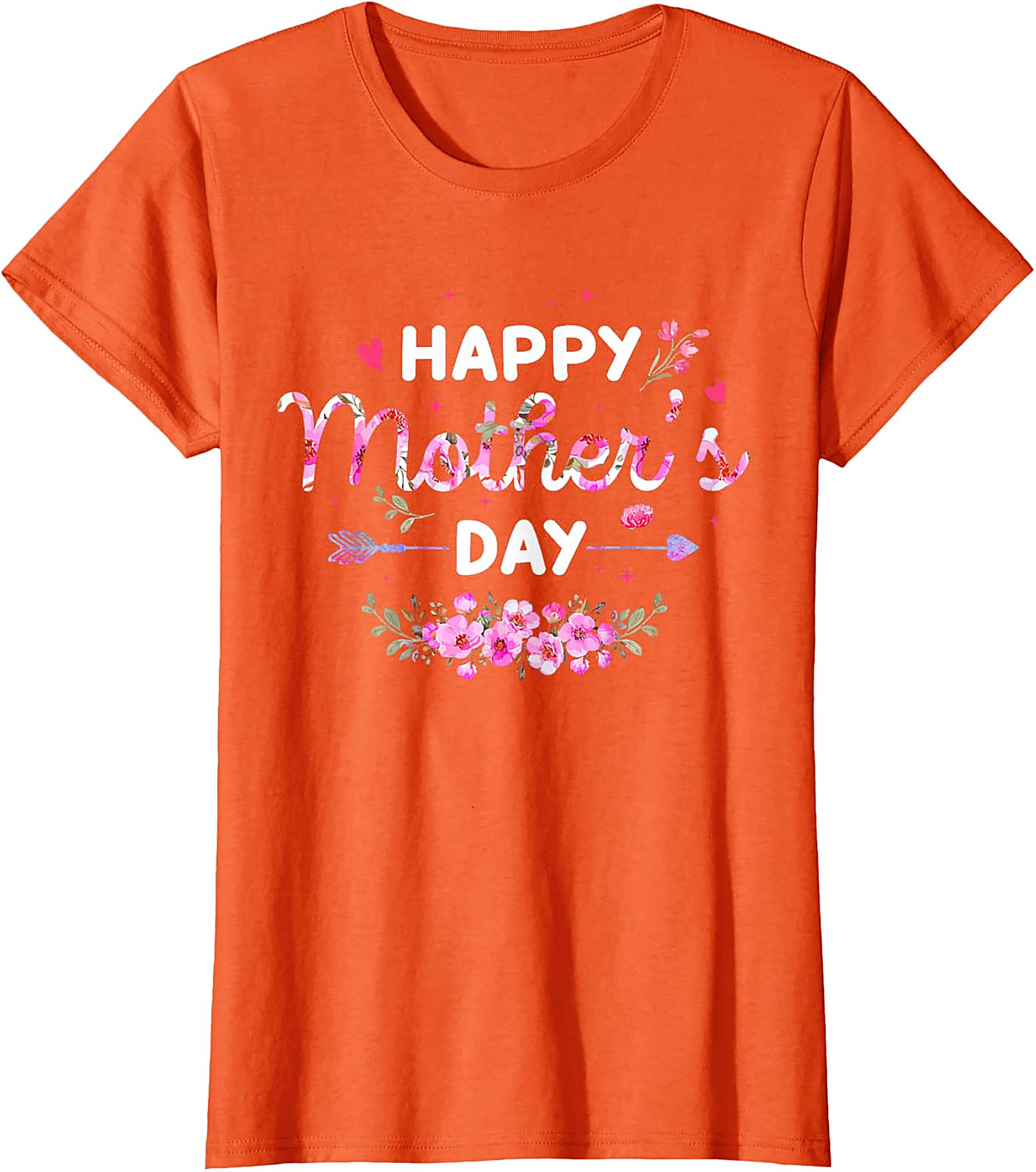  Happy Mother's Day Floral T-Shirt Soft Cotton Gift Tee