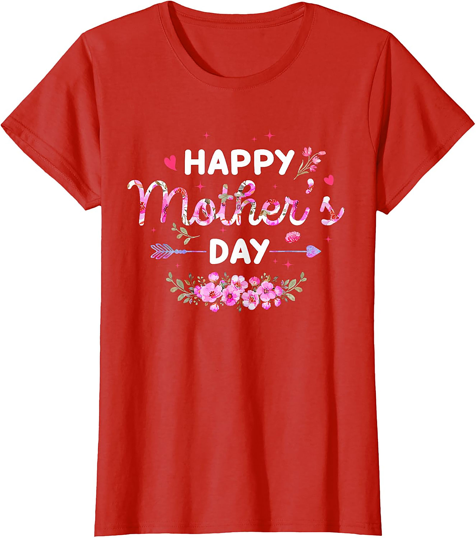  Happy Mother's Day Floral T-Shirt Soft Cotton Gift Tee