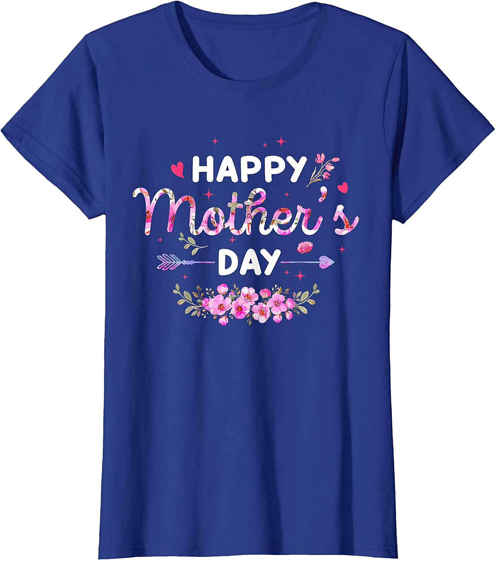  Happy Mother's Day Floral T-Shirt Soft Cotton Gift Tee