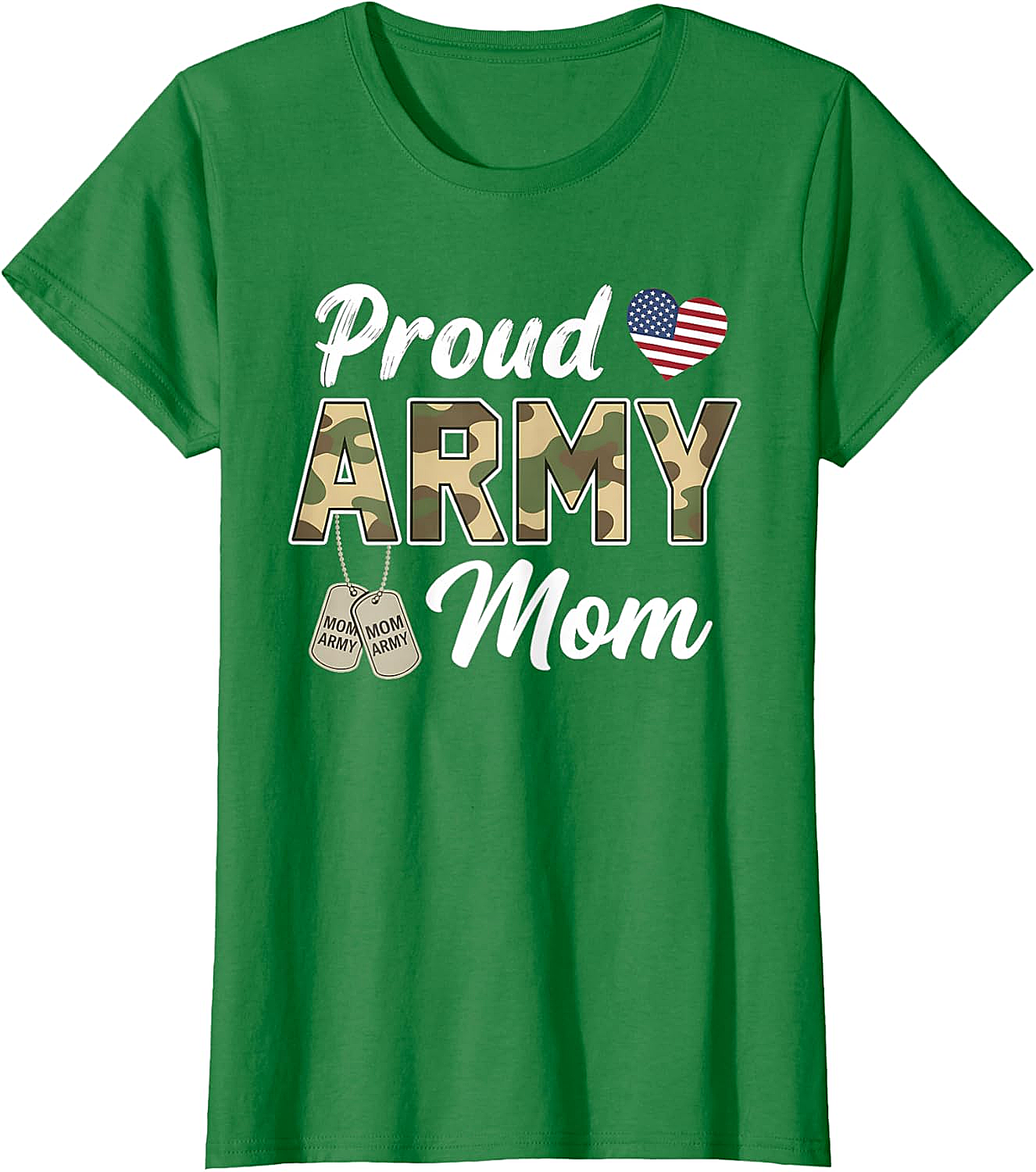 Proud Army Mom T-Shirt Patriotic Camo Graphic Tee
