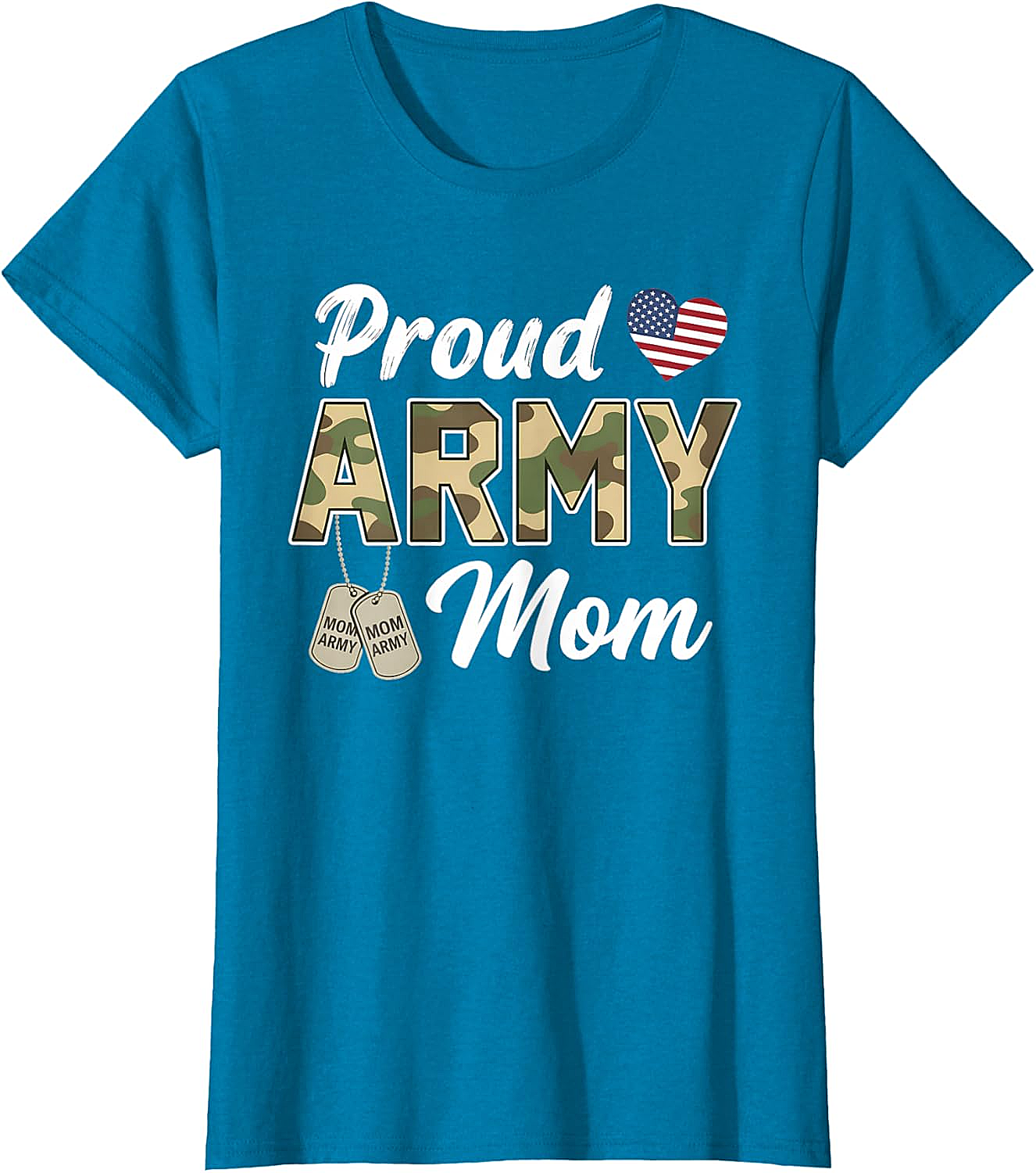 Proud Army Mom T-Shirt Patriotic Camo Graphic Tee