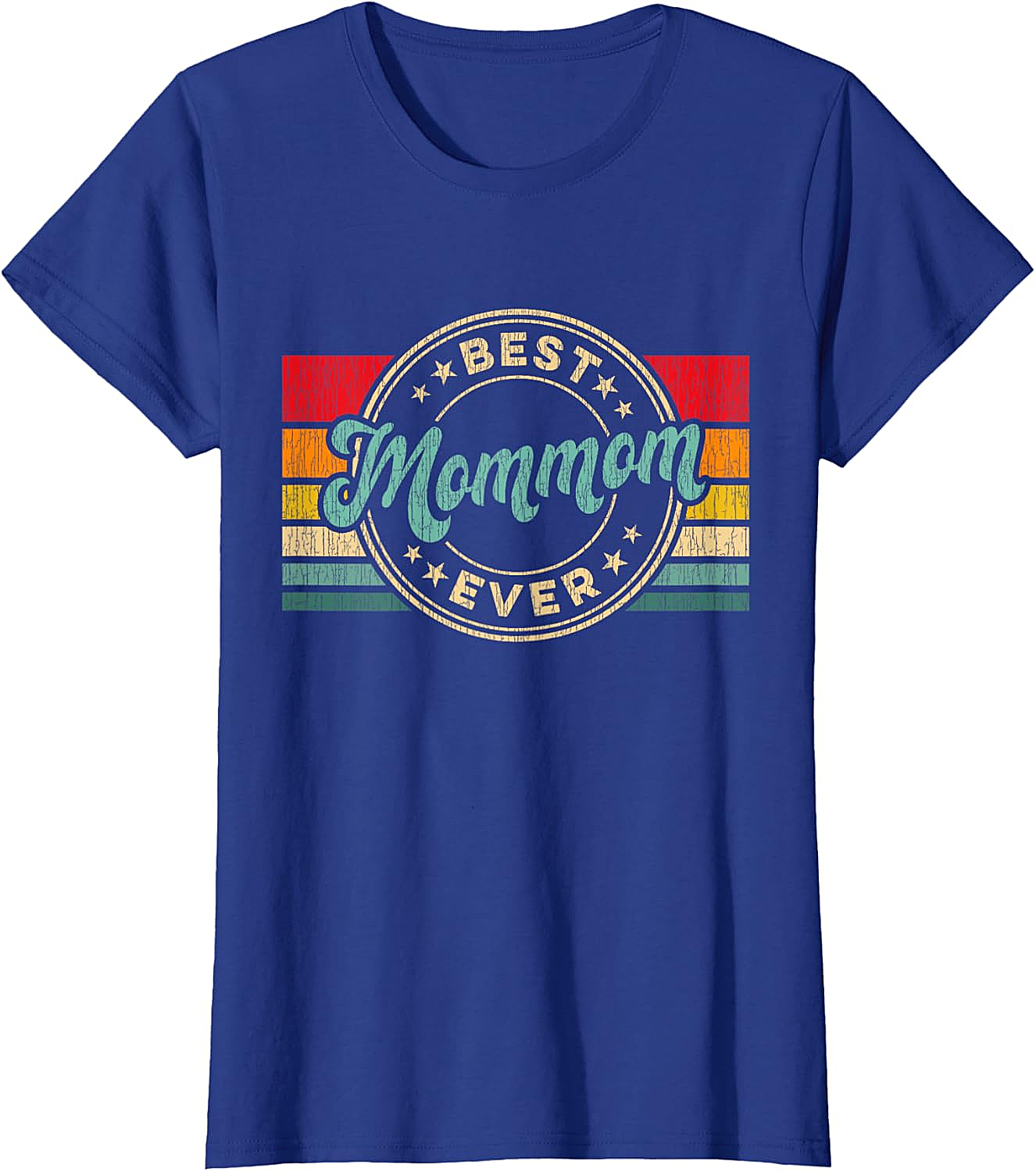 Best Mommom Ever T-Shirt Retro Vintage Grandmother Tee