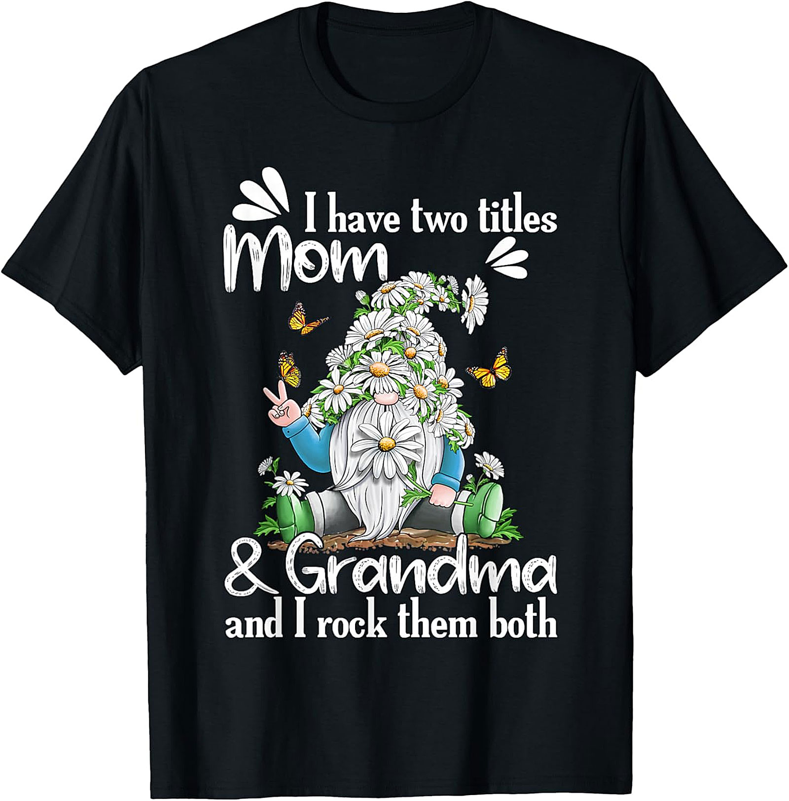 Mom and Grandma Gnome Graphic Tee - Fun Unisex T-Shirt