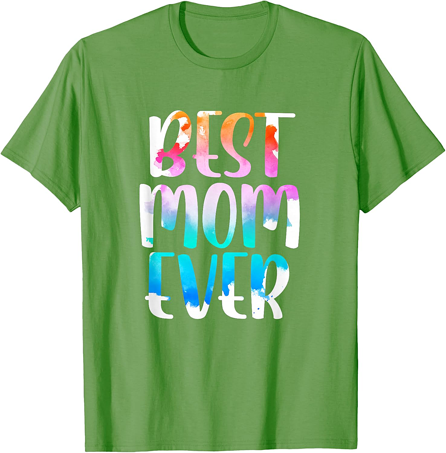 Best Mom Ever Watercolor T-shirt Soft Cotton Graphic Tee