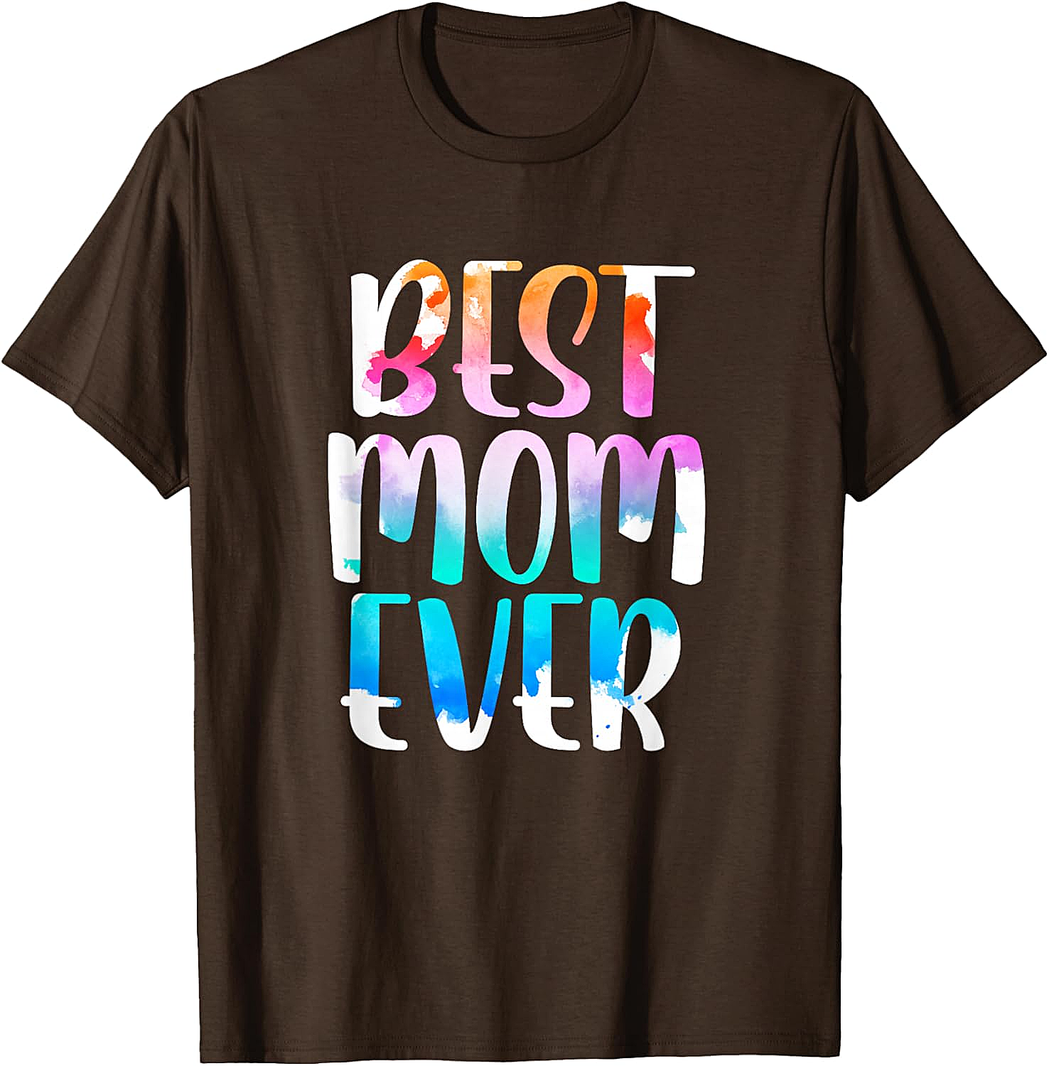 Best Mom Ever Watercolor T-shirt Soft Cotton Graphic Tee