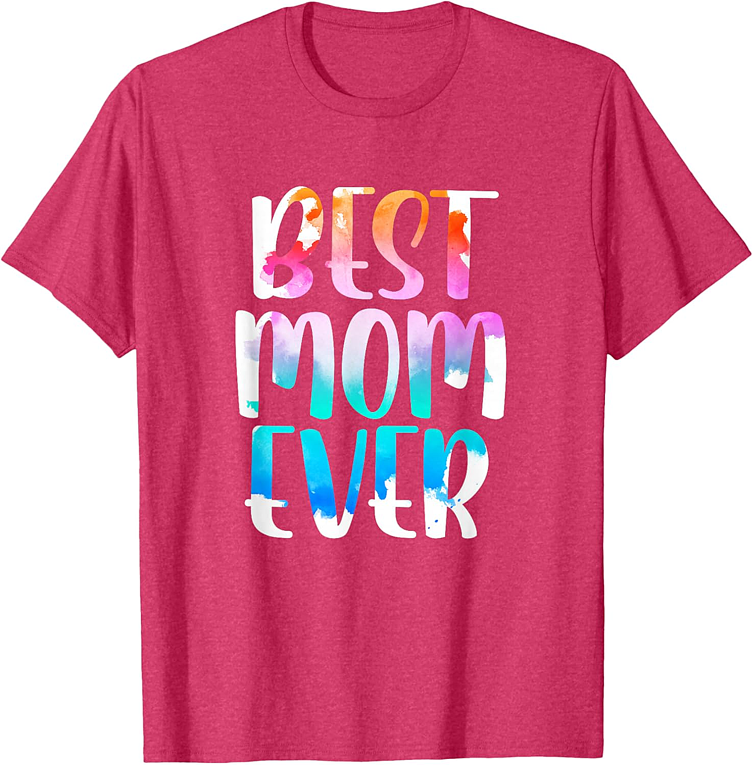 Best Mom Ever Watercolor T-shirt Soft Cotton Graphic Tee