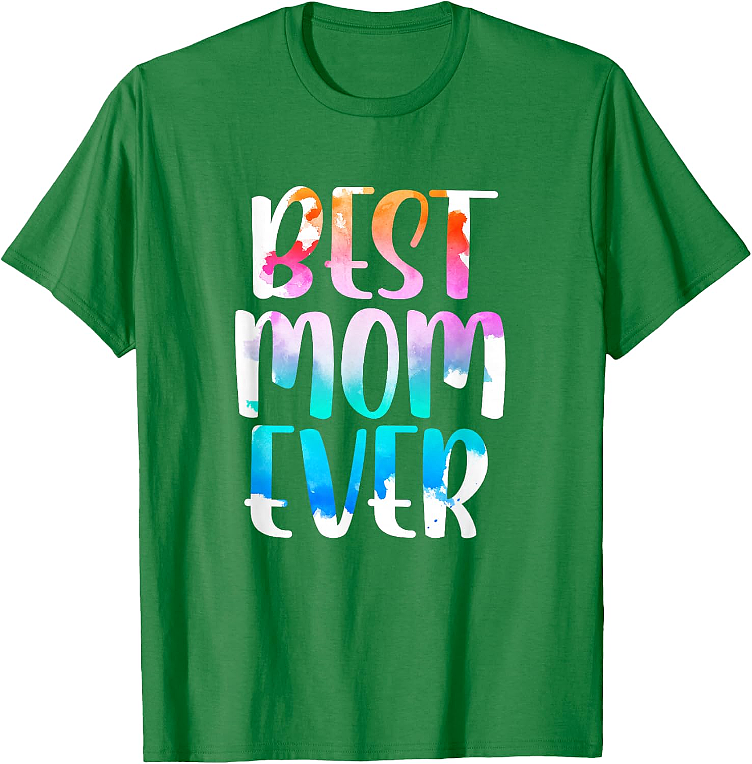 Best Mom Ever Watercolor T-shirt Soft Cotton Graphic Tee