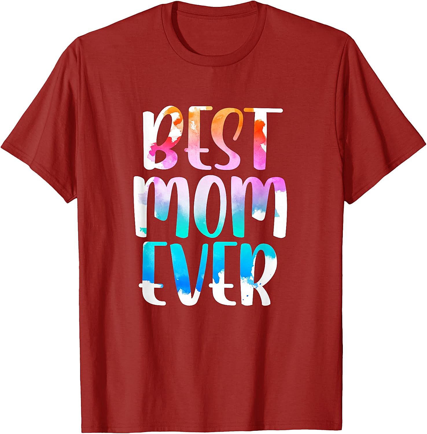 Best Mom Ever Watercolor T-shirt Soft Cotton Graphic Tee