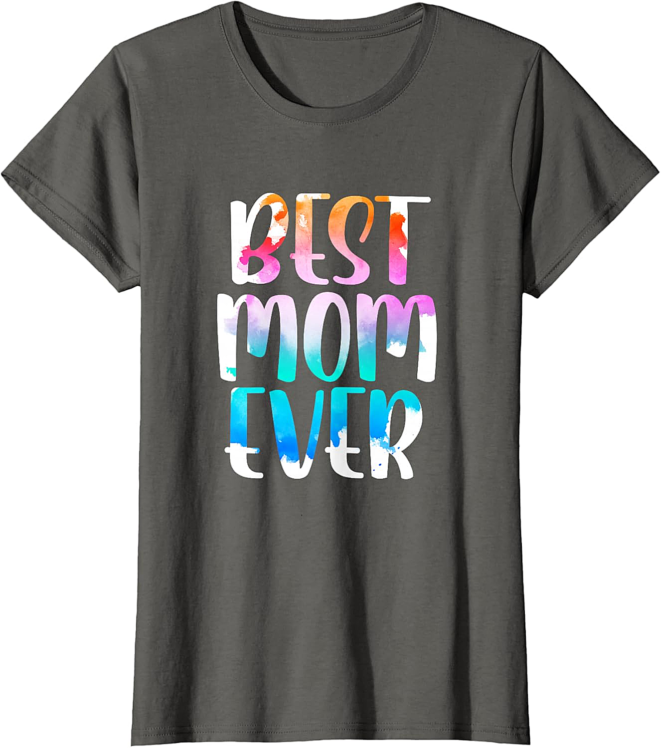 Best Mom Ever Watercolor T-shirt Soft Cotton Graphic Tee