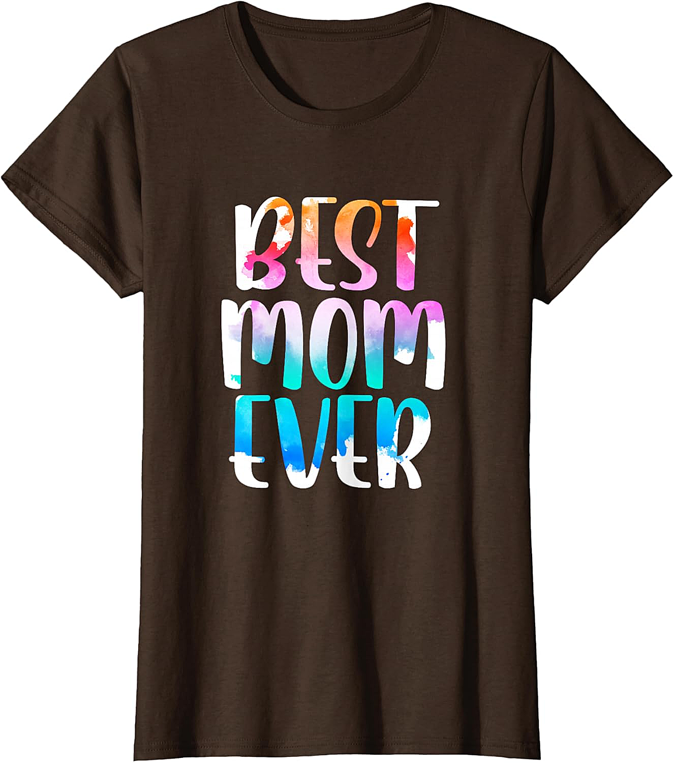 Best Mom Ever Watercolor T-shirt Soft Cotton Graphic Tee