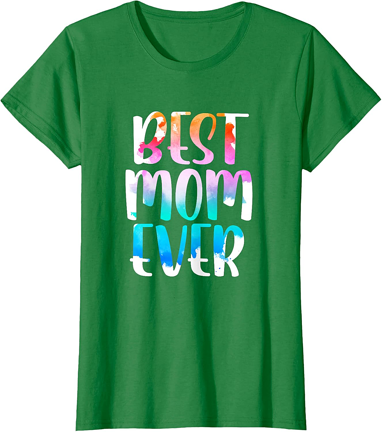 Best Mom Ever Watercolor T-shirt Soft Cotton Graphic Tee
