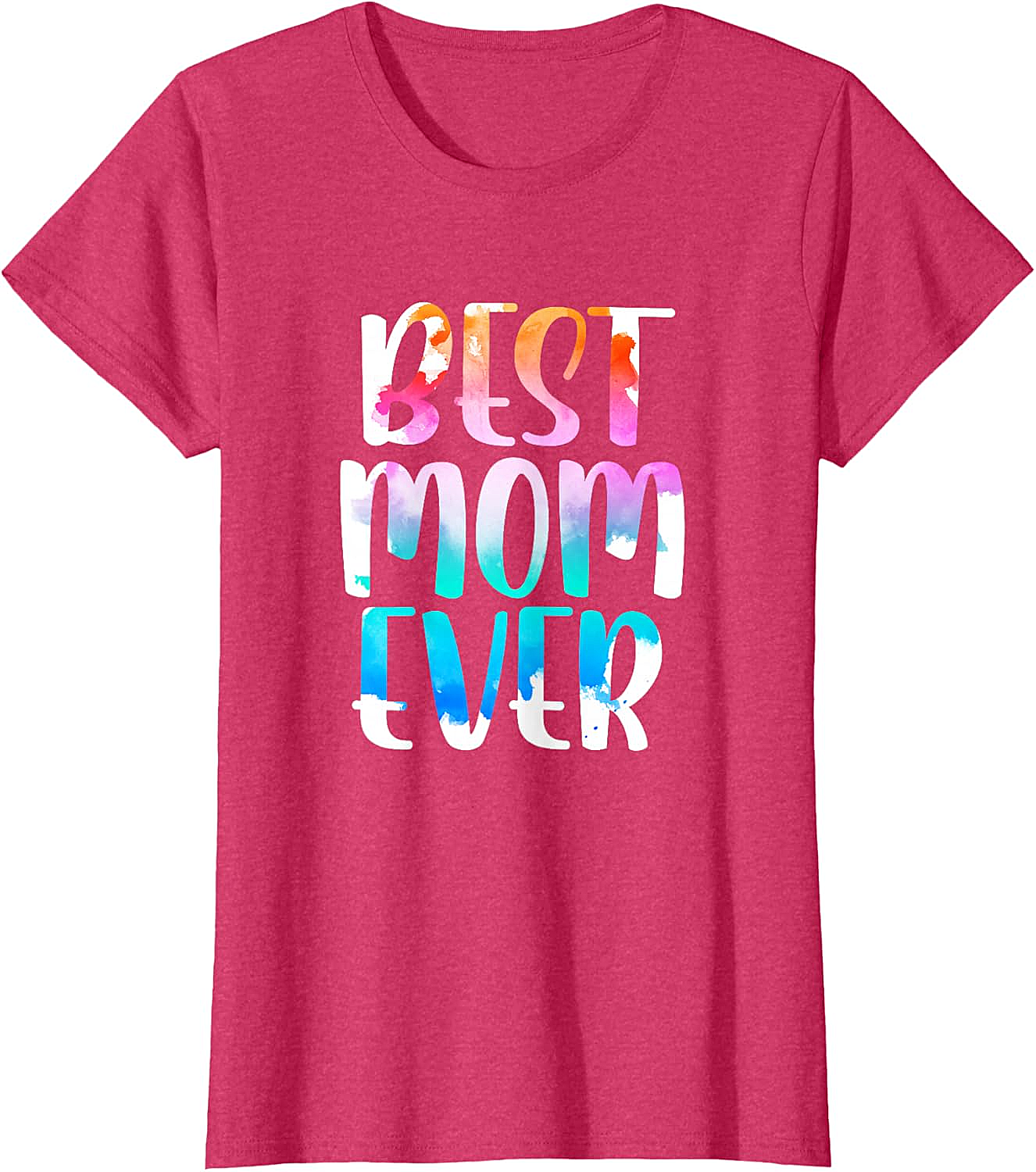 Best Mom Ever Watercolor T-shirt Soft Cotton Graphic Tee