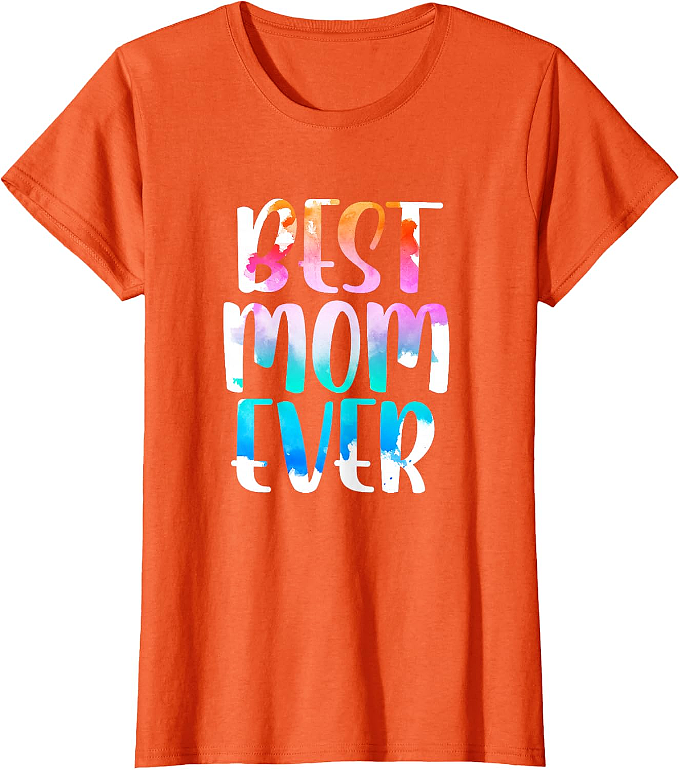 Best Mom Ever Watercolor T-shirt Soft Cotton Graphic Tee