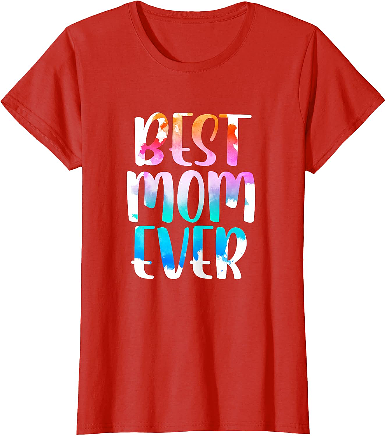Best Mom Ever Watercolor T-shirt Soft Cotton Graphic Tee