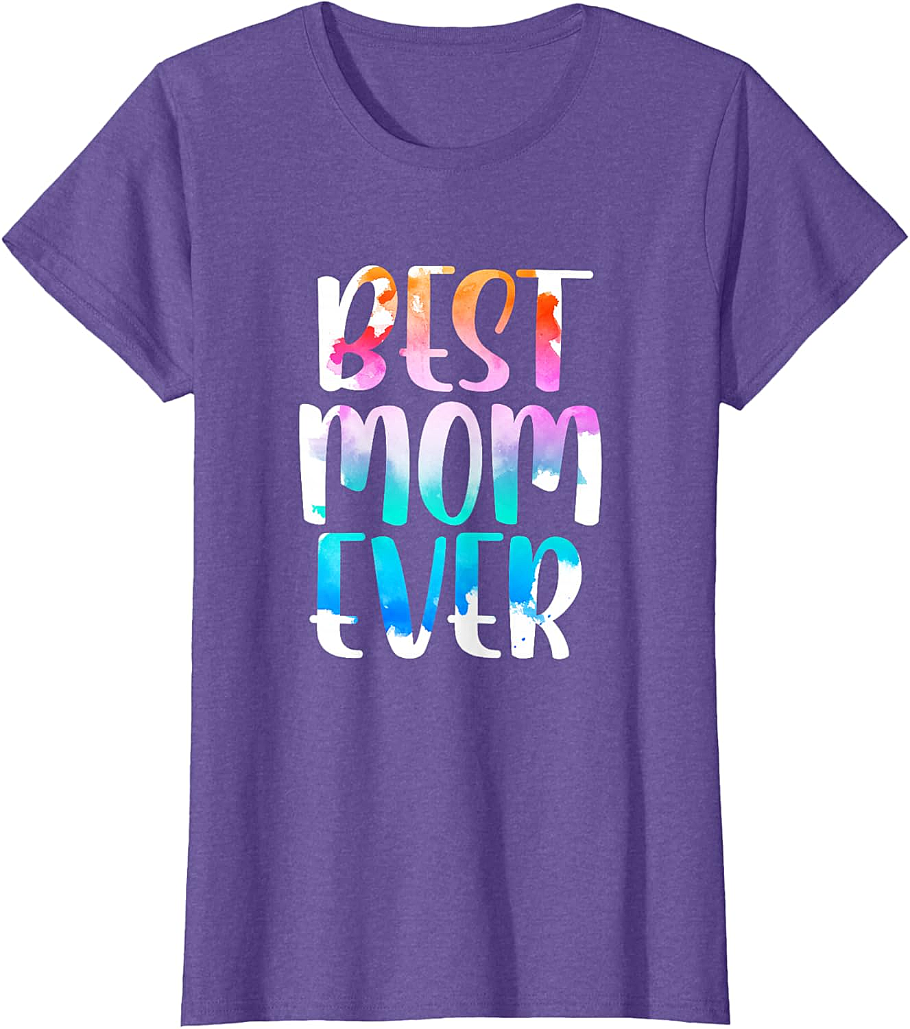 Best Mom Ever Watercolor T-shirt Soft Cotton Graphic Tee