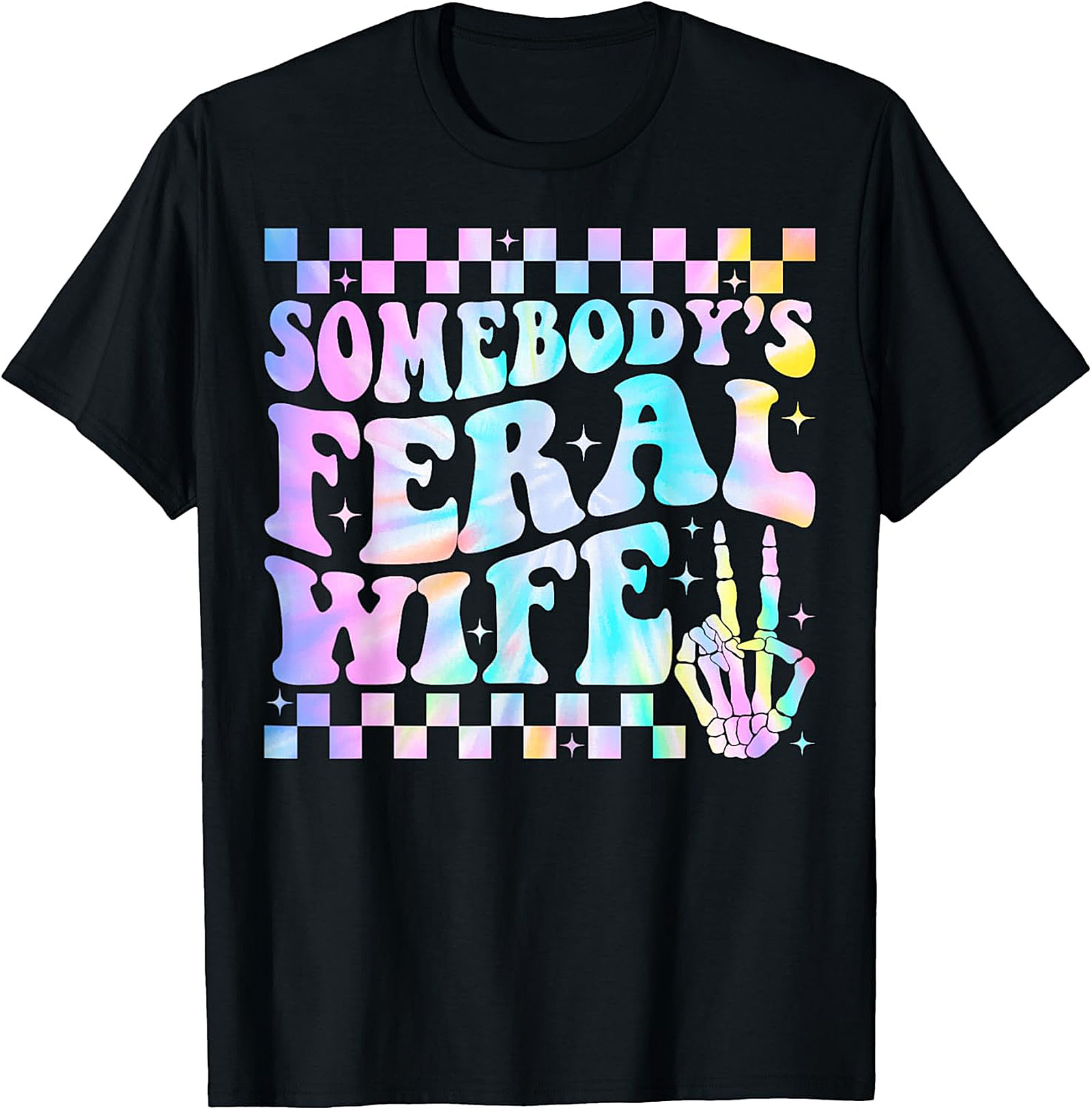 Somebody's Feral Wife T-Shirt | Funny Groovy Graphic Tee