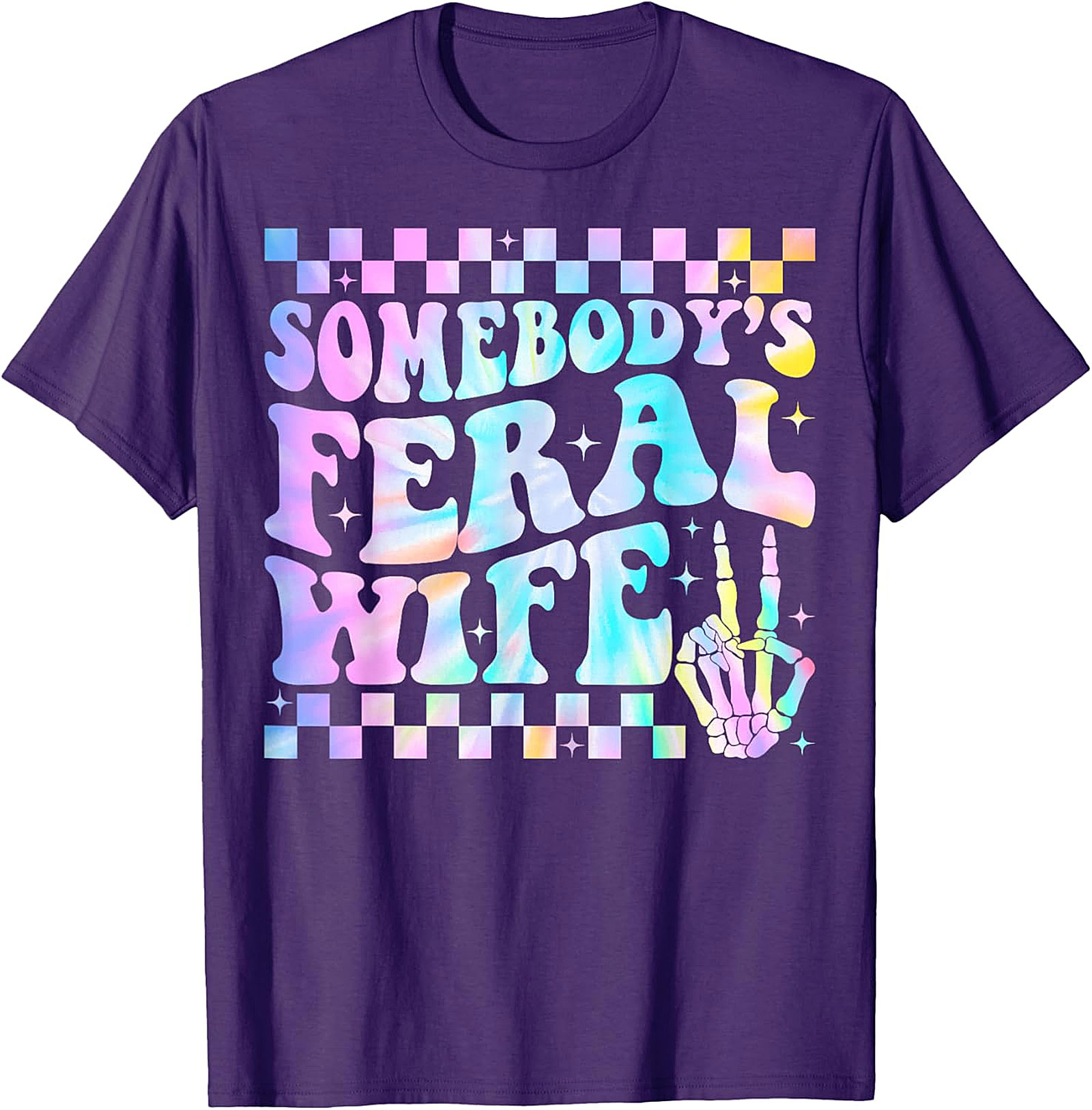 Somebody's Feral Wife T-Shirt | Funny Groovy Graphic Tee