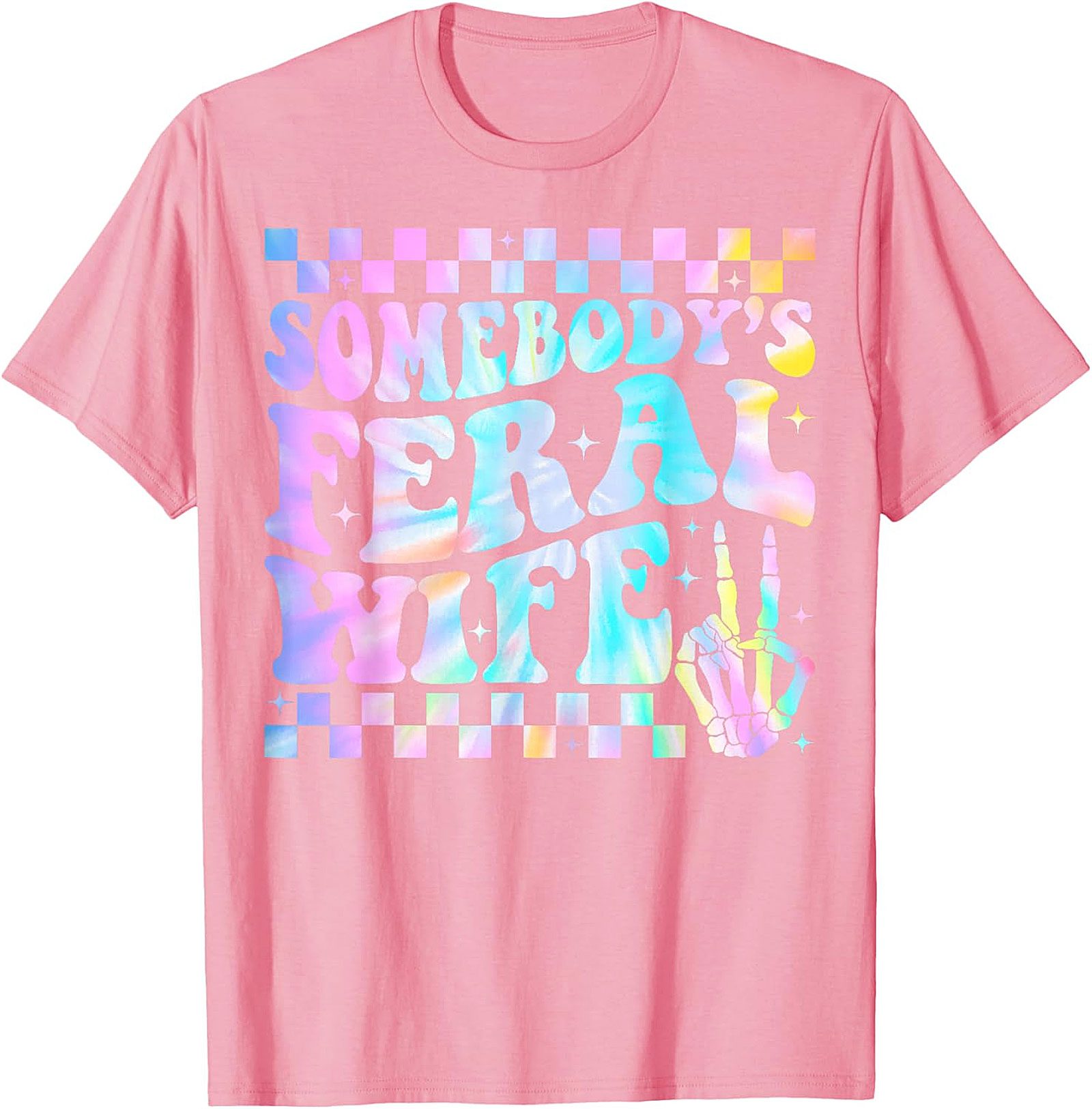 Somebody's Feral Wife T-Shirt | Funny Groovy Graphic Tee